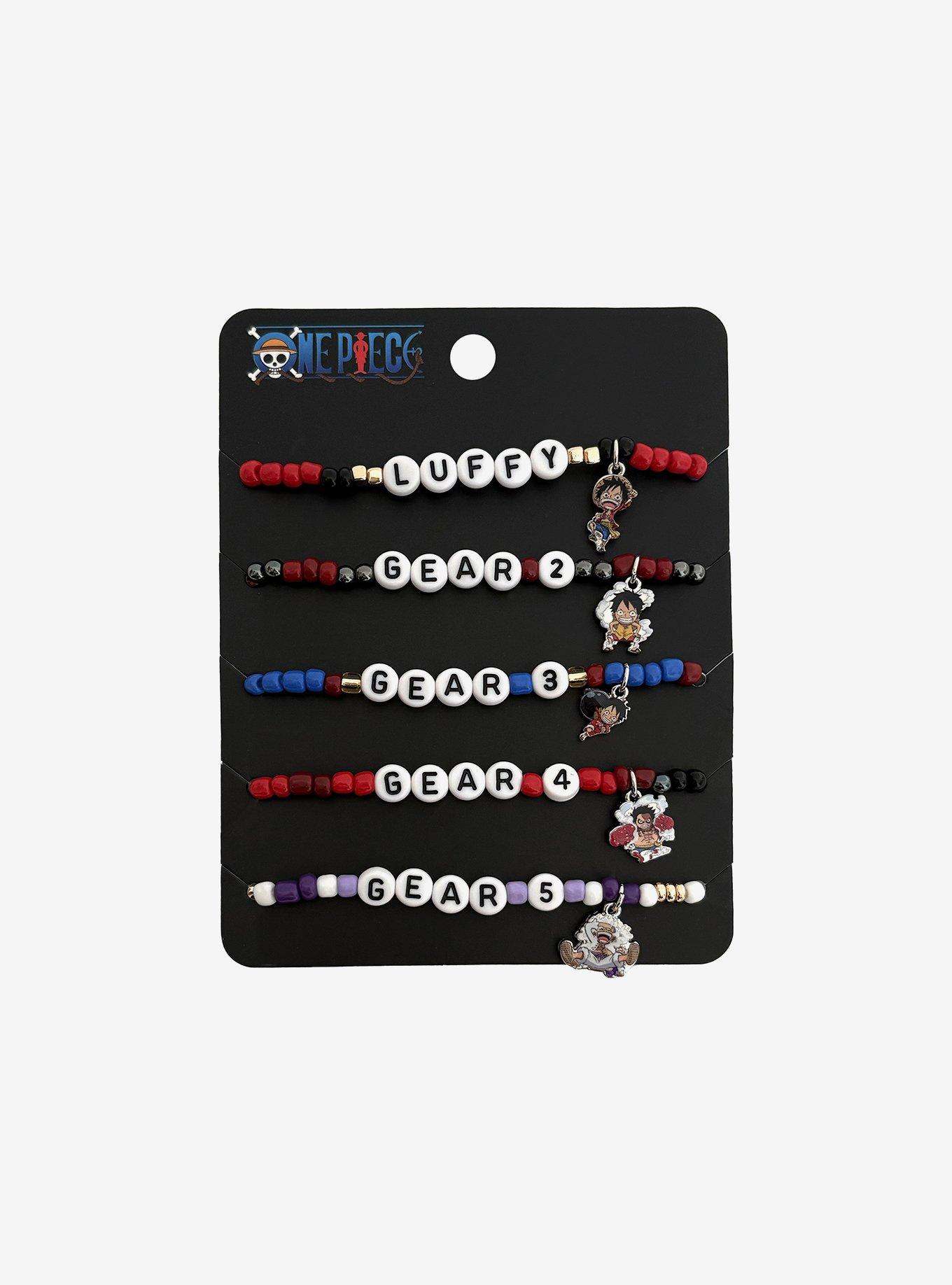 One Piece Luffy Gears Bead Bracelet Set, , hi-res