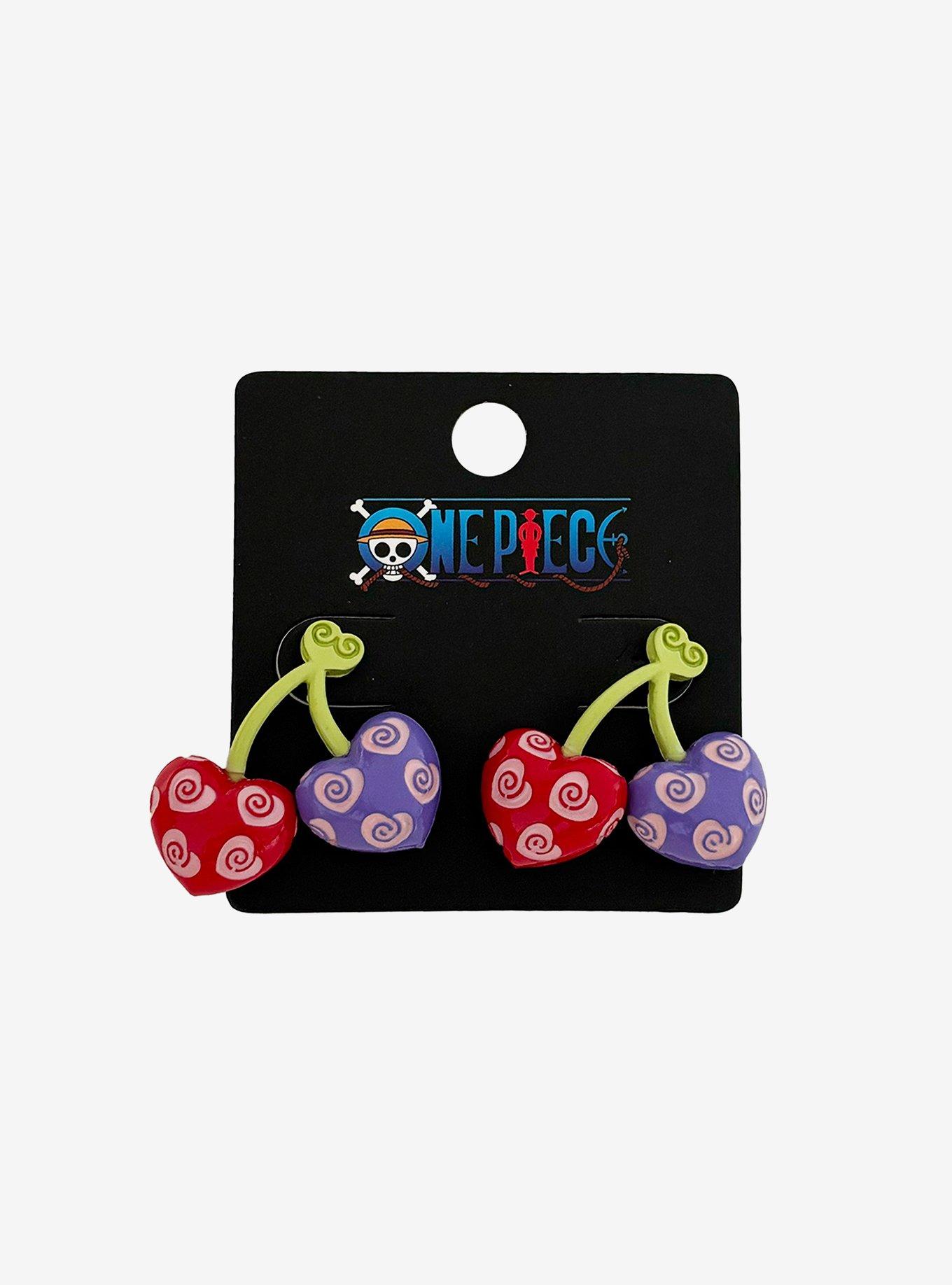 One Piece Love-Love Fruit Stud Earrings, , hi-res