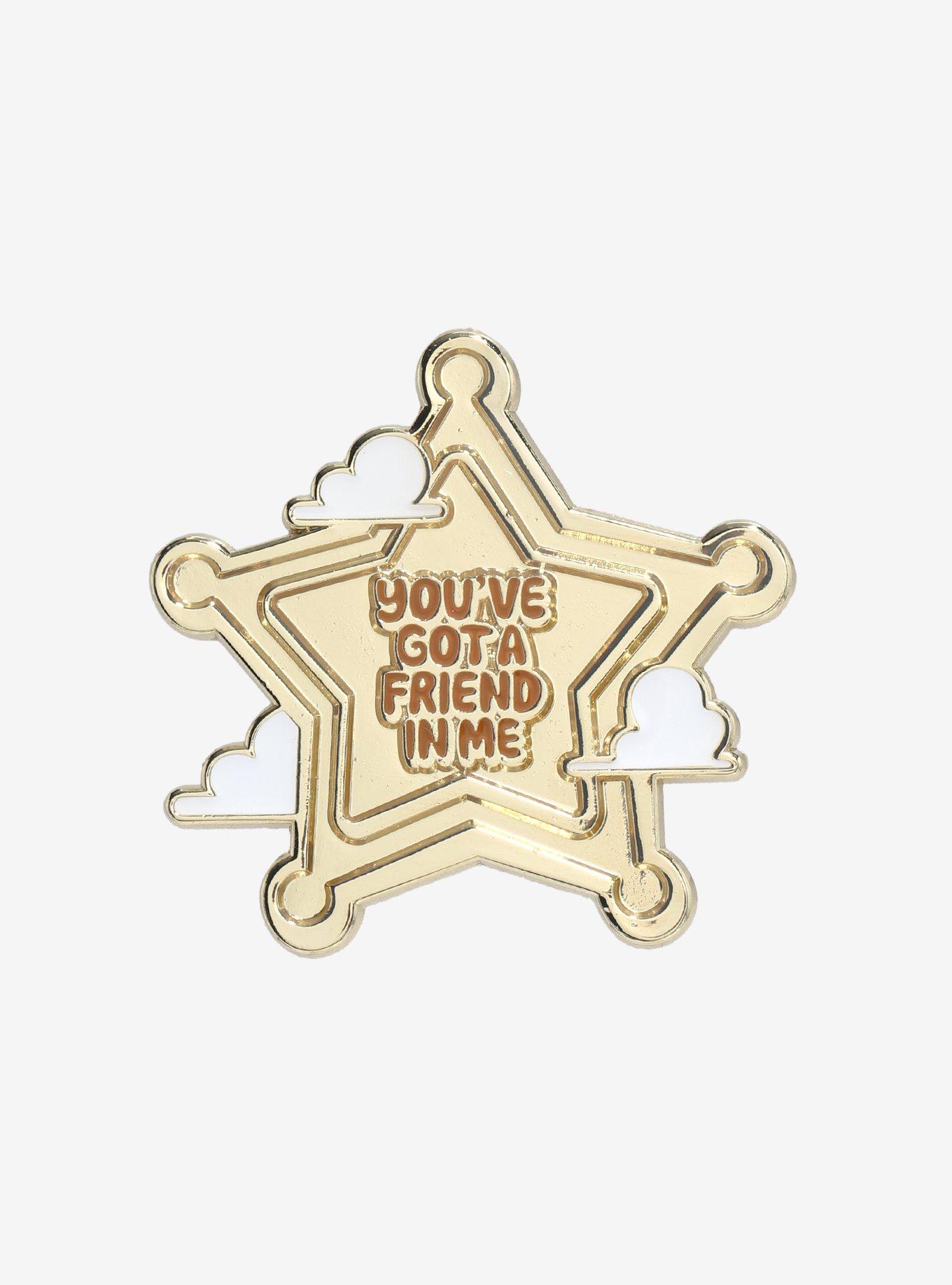 Loungefly Disney Pixar Toy Story Woody Sheriff Star Enamel Pin, , hi-res