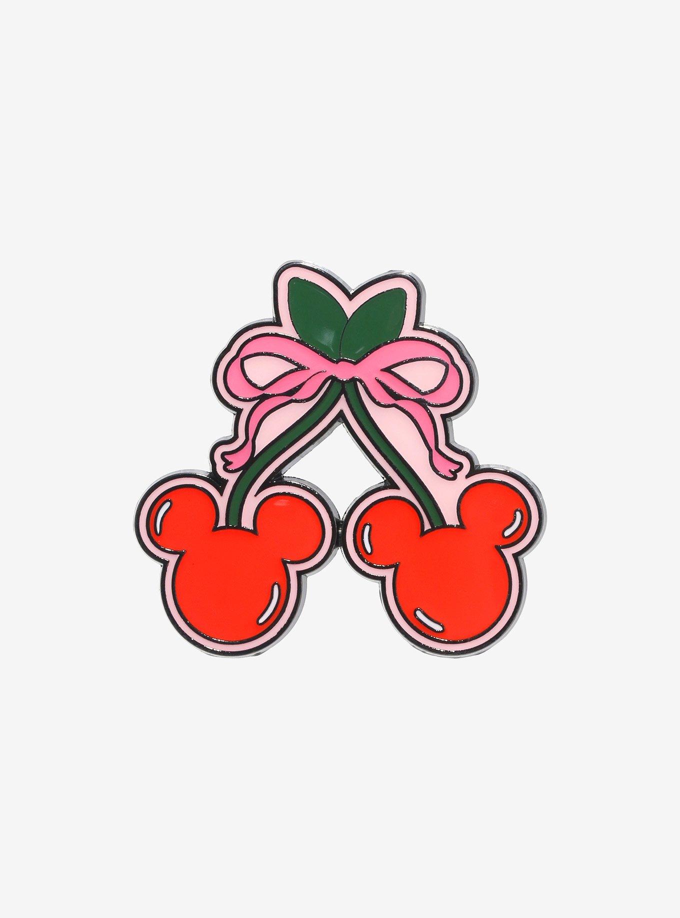 Loungefly Disney Mickey Mouse Cherries Enamel Pin, , hi-res