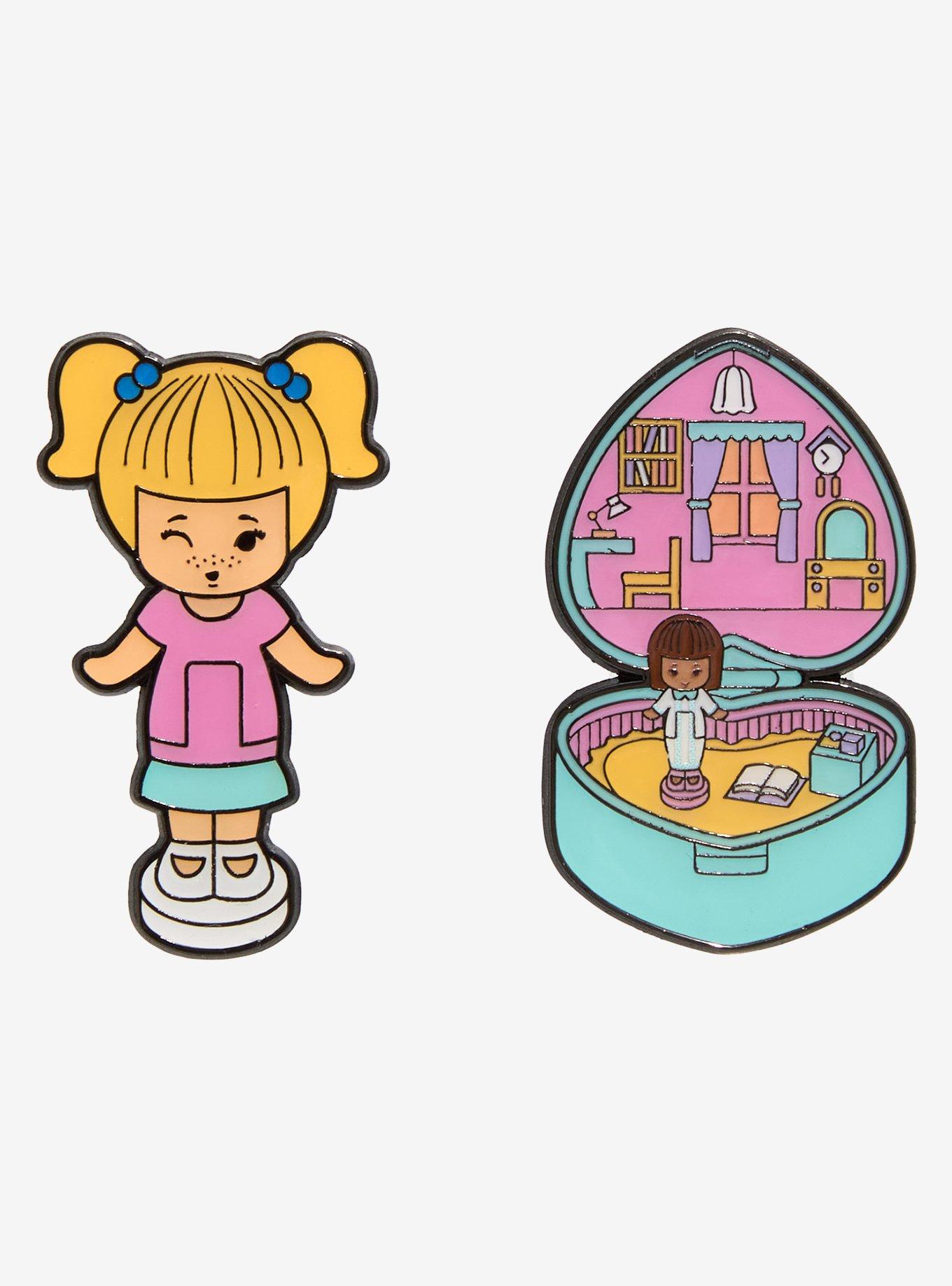 Loungefly Polly Pocket Doll Compact Enamel Pin Set, , hi-res