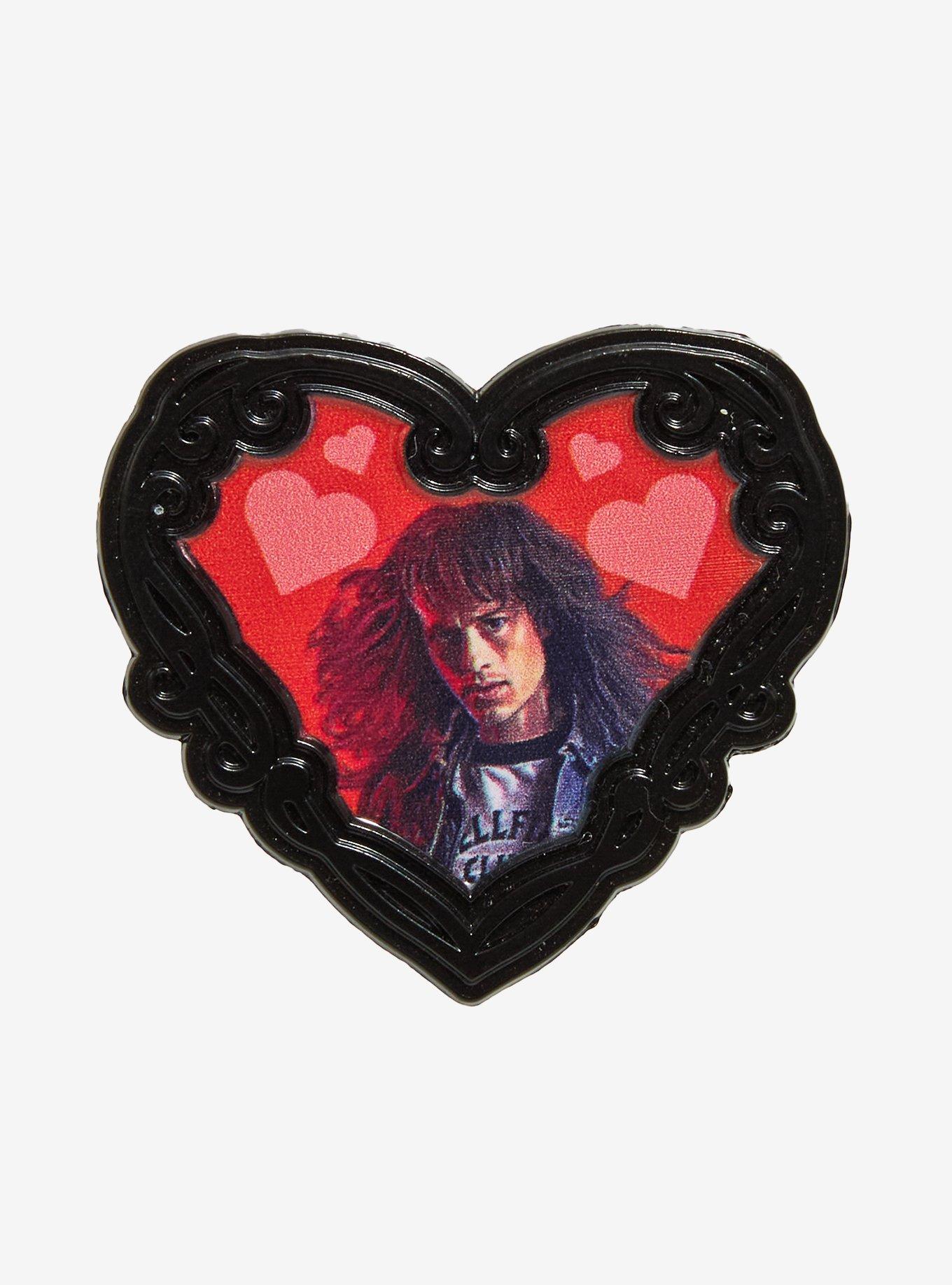 Stranger Things Eddie Heart Enamel Pin