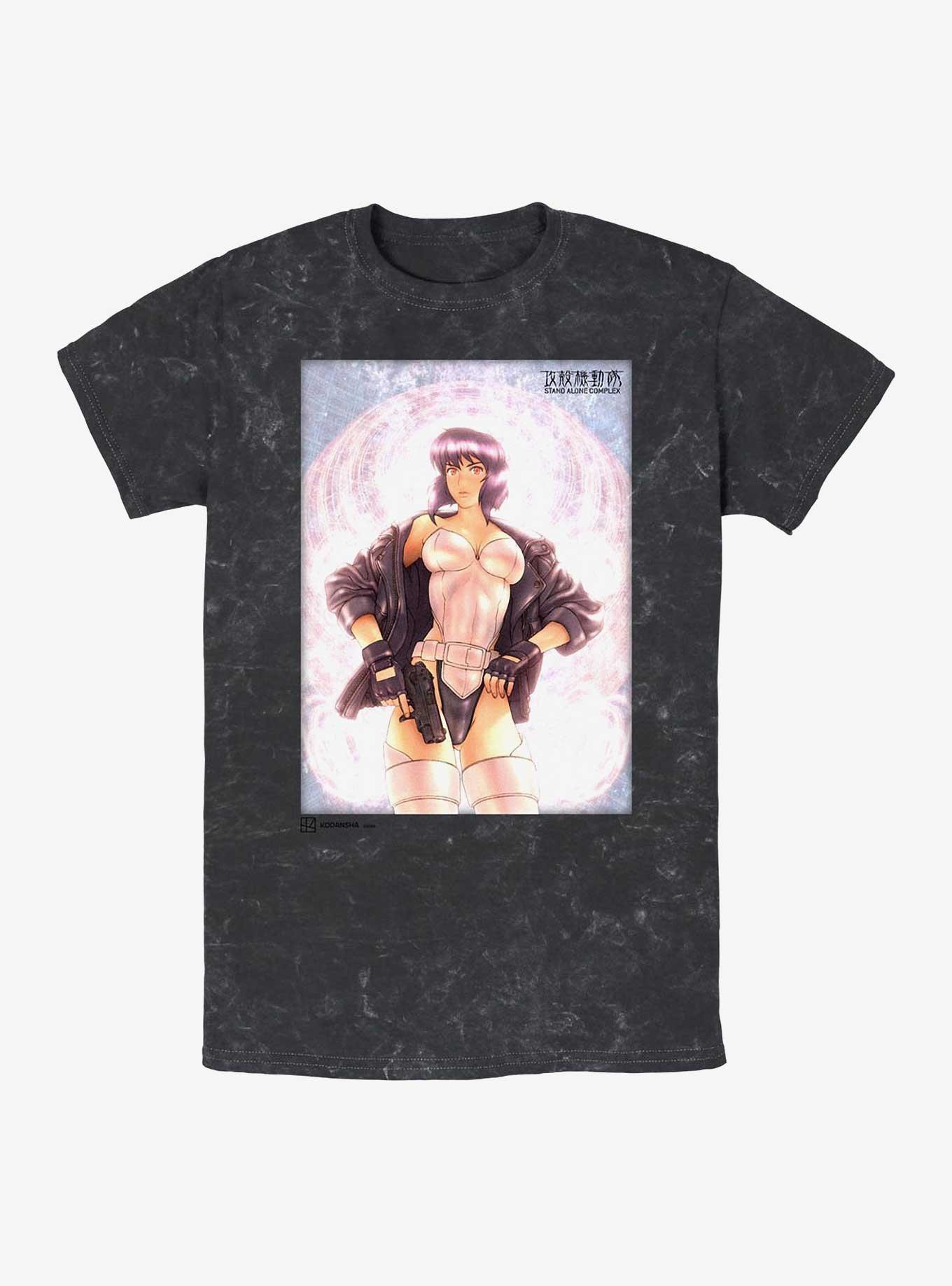 Ghost in the Shell Motoko Shining Mineral Wash T-Shirt, , hi-res