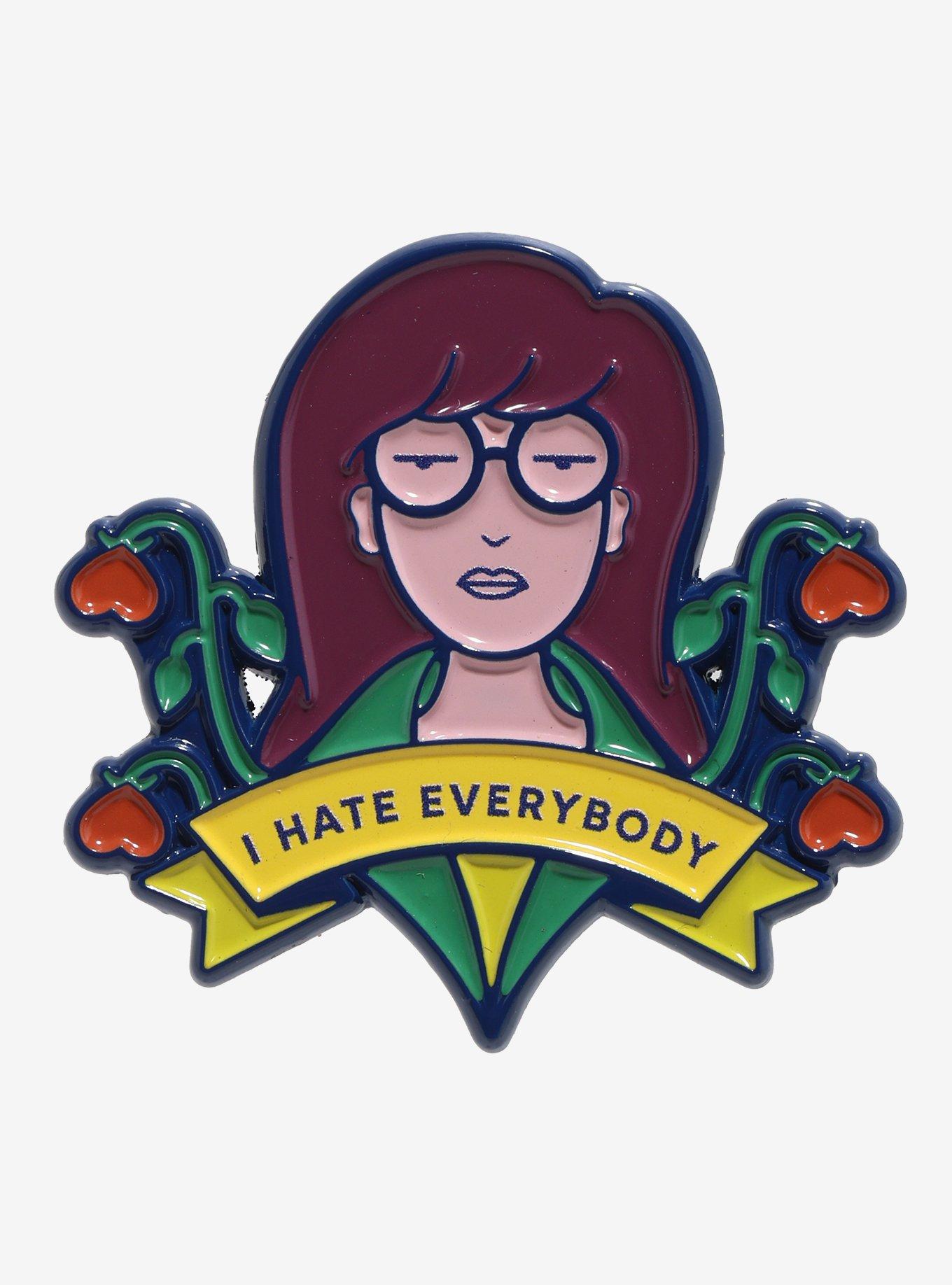 Daria I Hate Everybody Enamel Pin, , hi-res