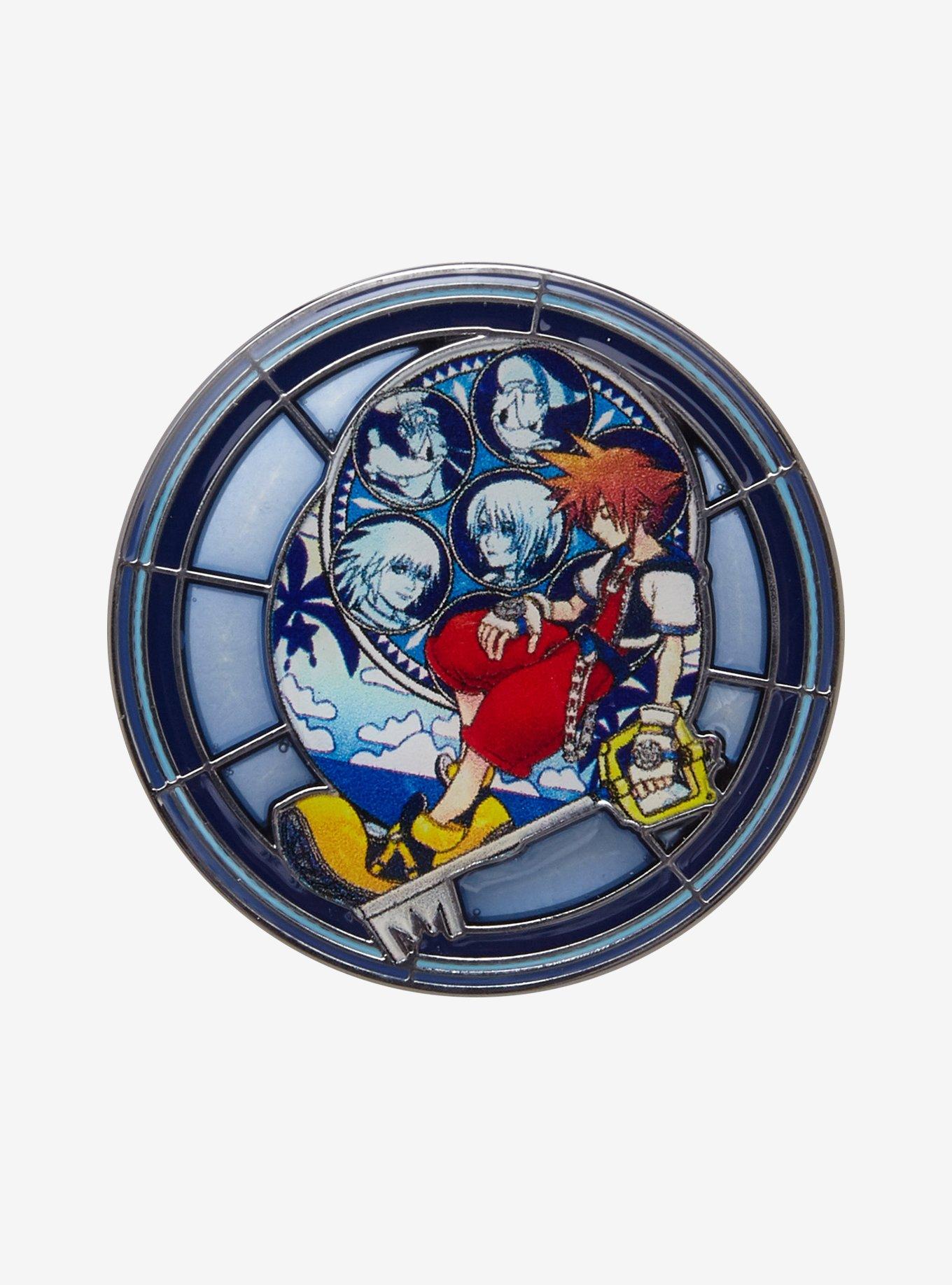 Disney Kingdom Hearts Sora Circle Enamel Pin, , hi-res