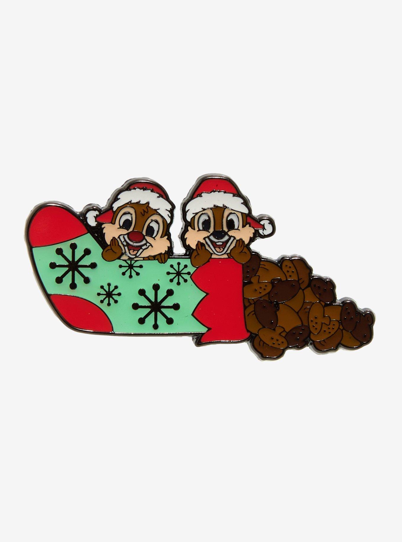 Loungefly Disney Chip 'N' Dale Stocking Enamel Pin, , hi-res