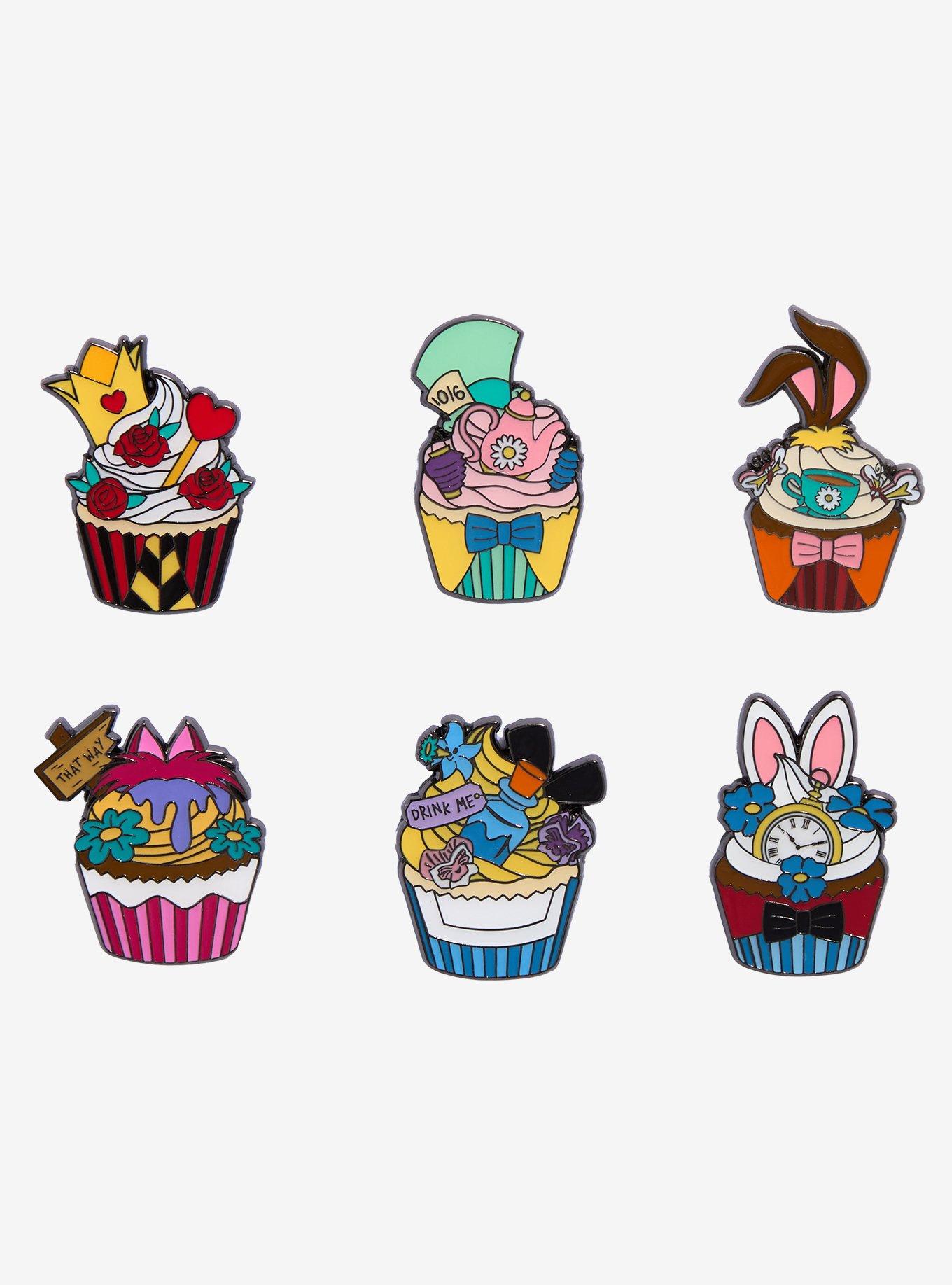 Loungefly Disney Alice In Wonderland Cupcake Blind Box Enamel Pin, , hi-res