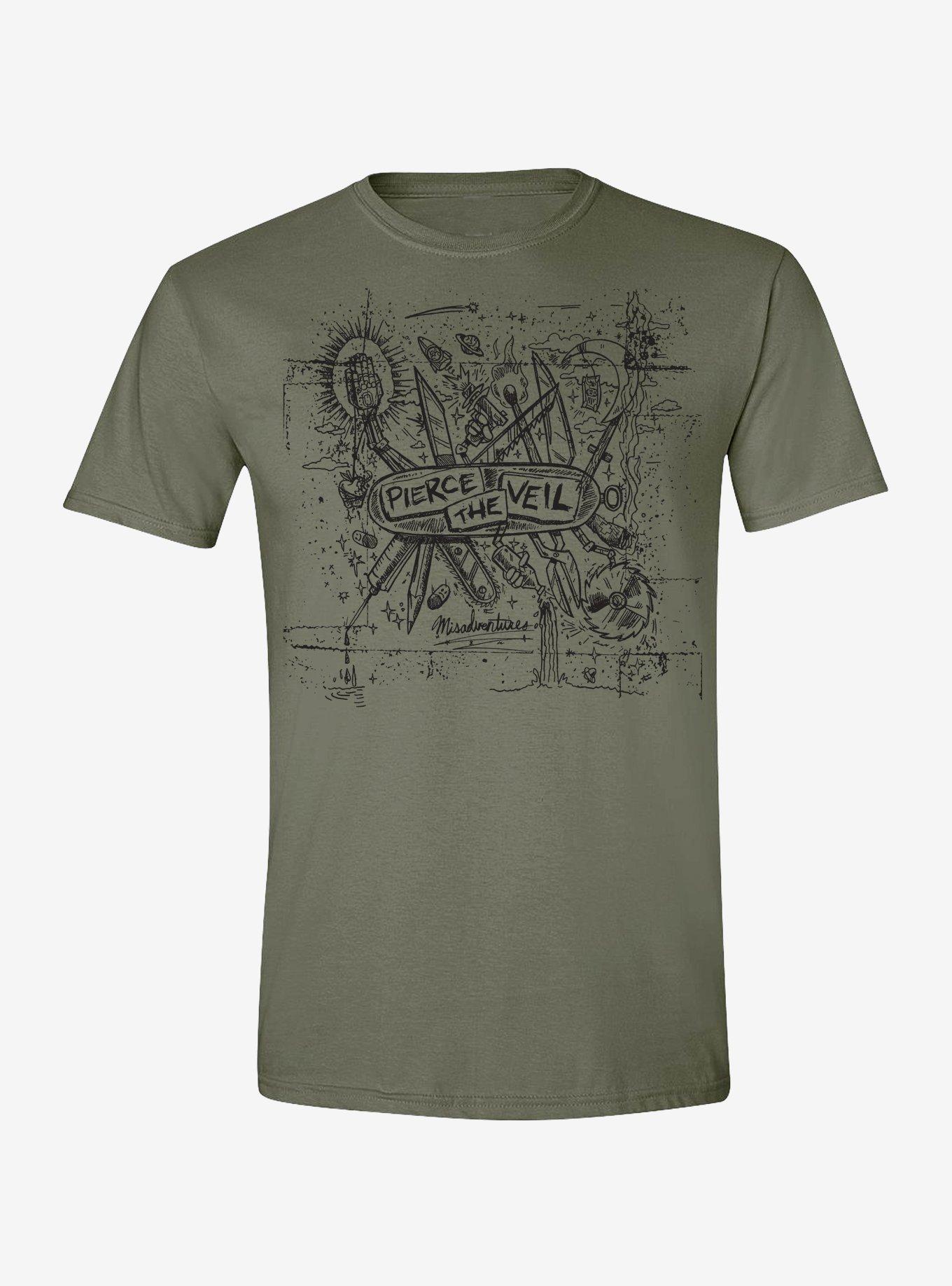 Pierce The Veil Green Misadventures T-Shirt, , hi-res