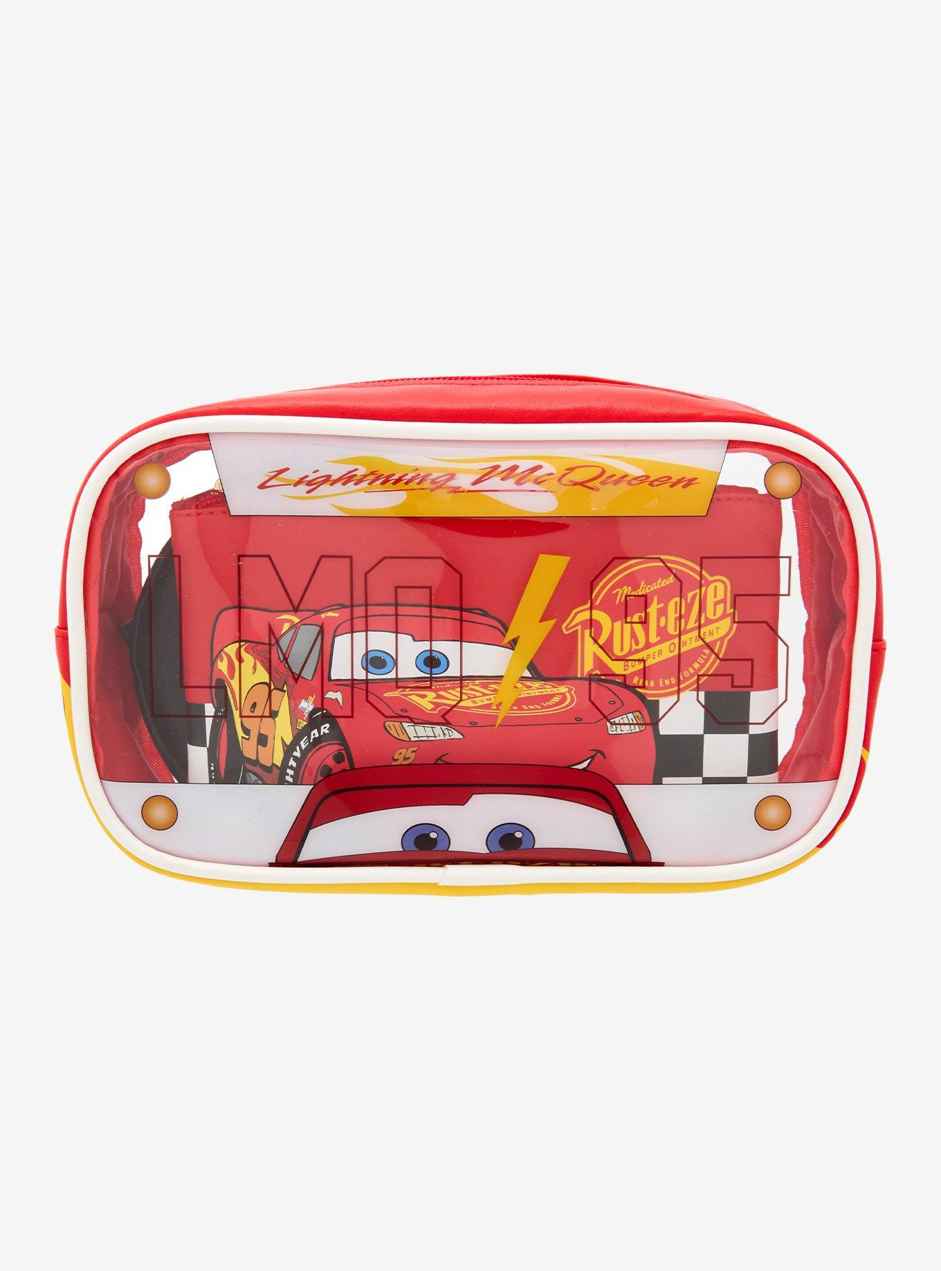 Disney Pixar Cars Lightning McQueen Cosmetic Bag Set — BoxLunch Exclusive, , hi-res