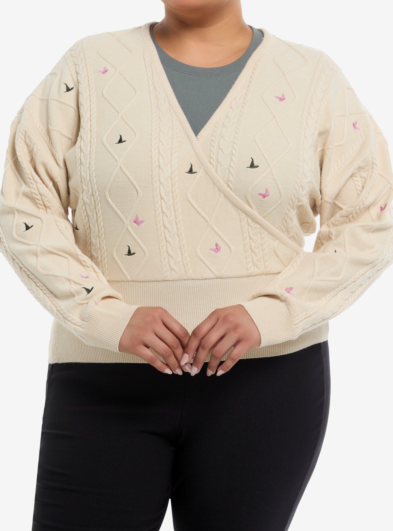 Her Universe Wicked Elphaba & Glinda Crossover Knit Sweater Plus Size Her Universe Exclusive, , hi-res