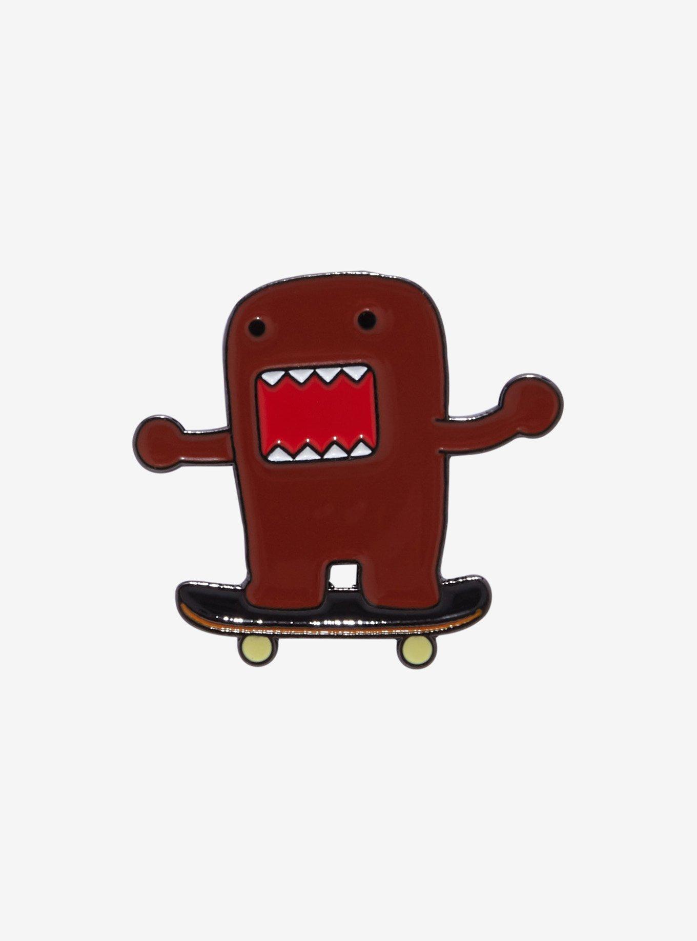 Domo Skateboard Enamel Pin, , hi-res