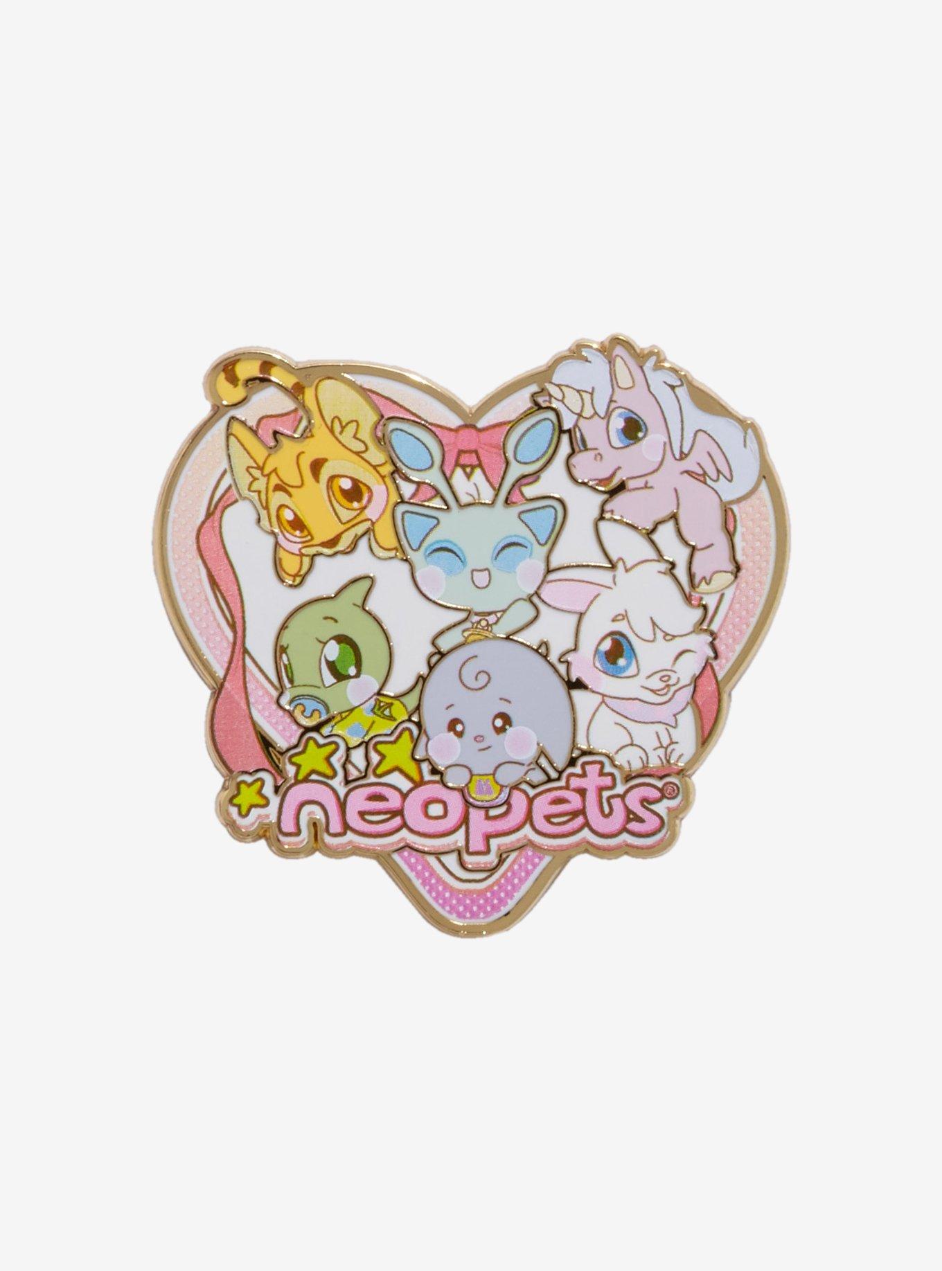 Neopets Heart Enamel Pin, , hi-res
