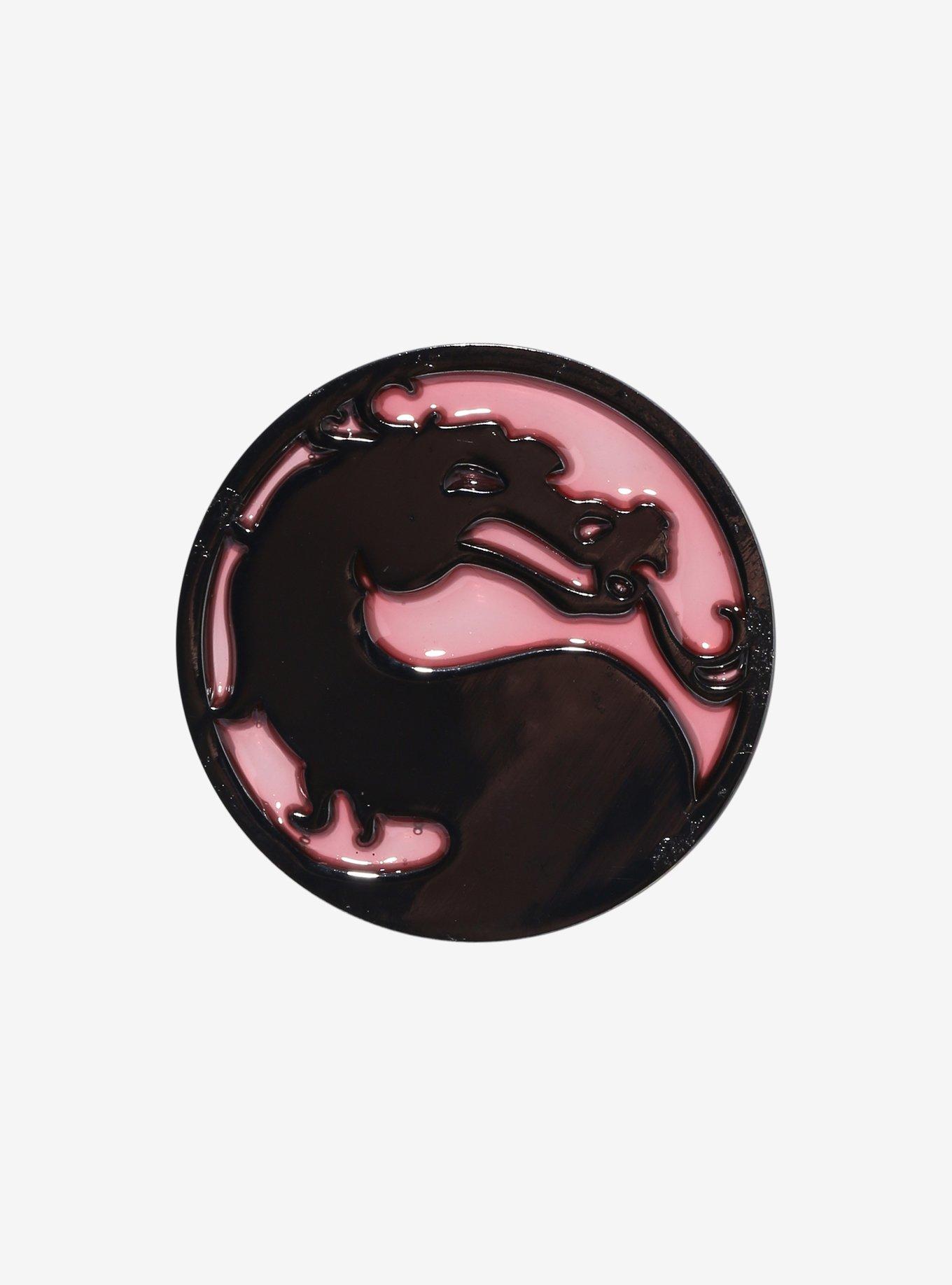 Mortal Kombat Logo Enamel Pin, , hi-res