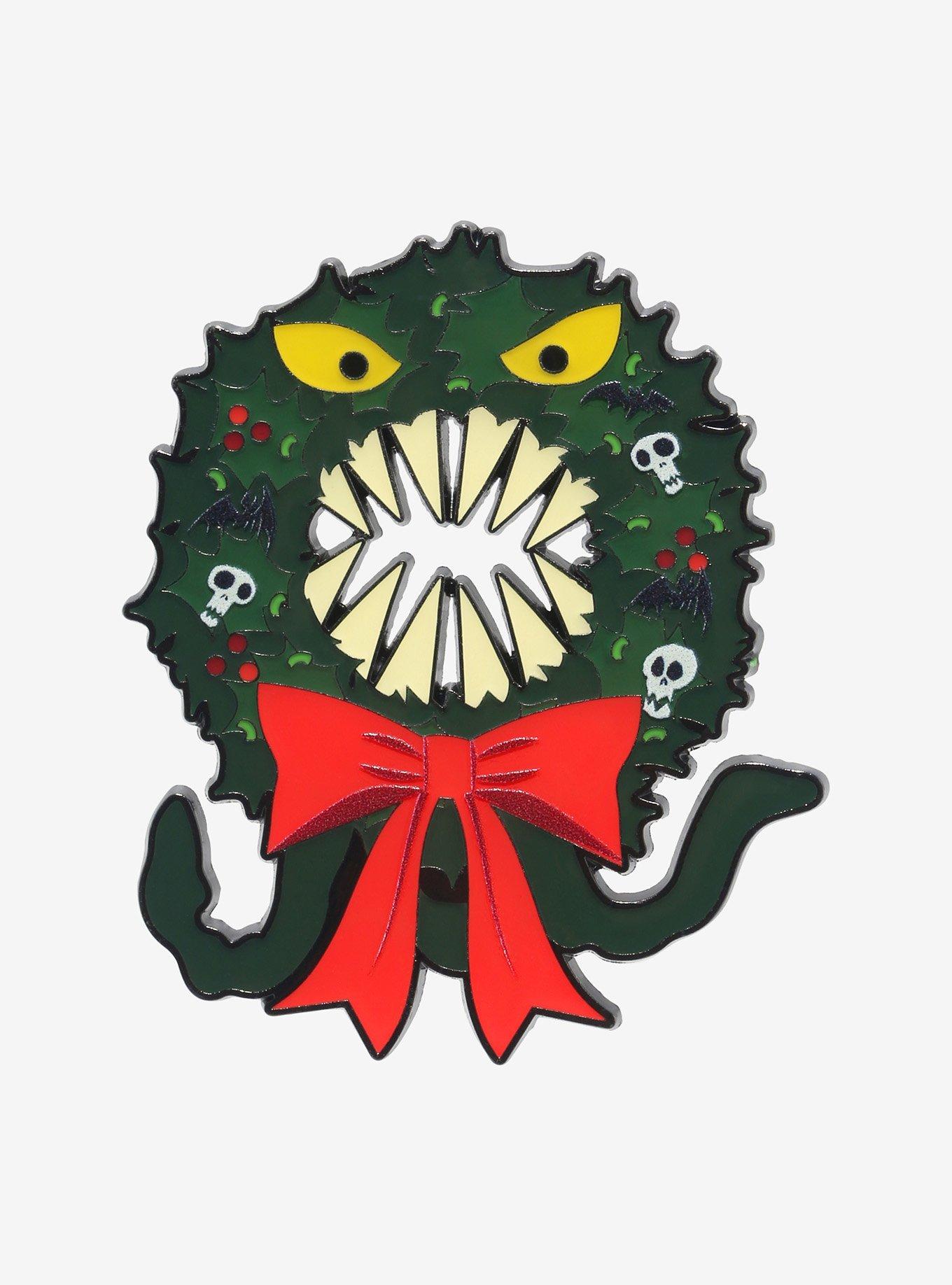 The Nightmare Before Christmas Wreath Enamel Pin, , hi-res