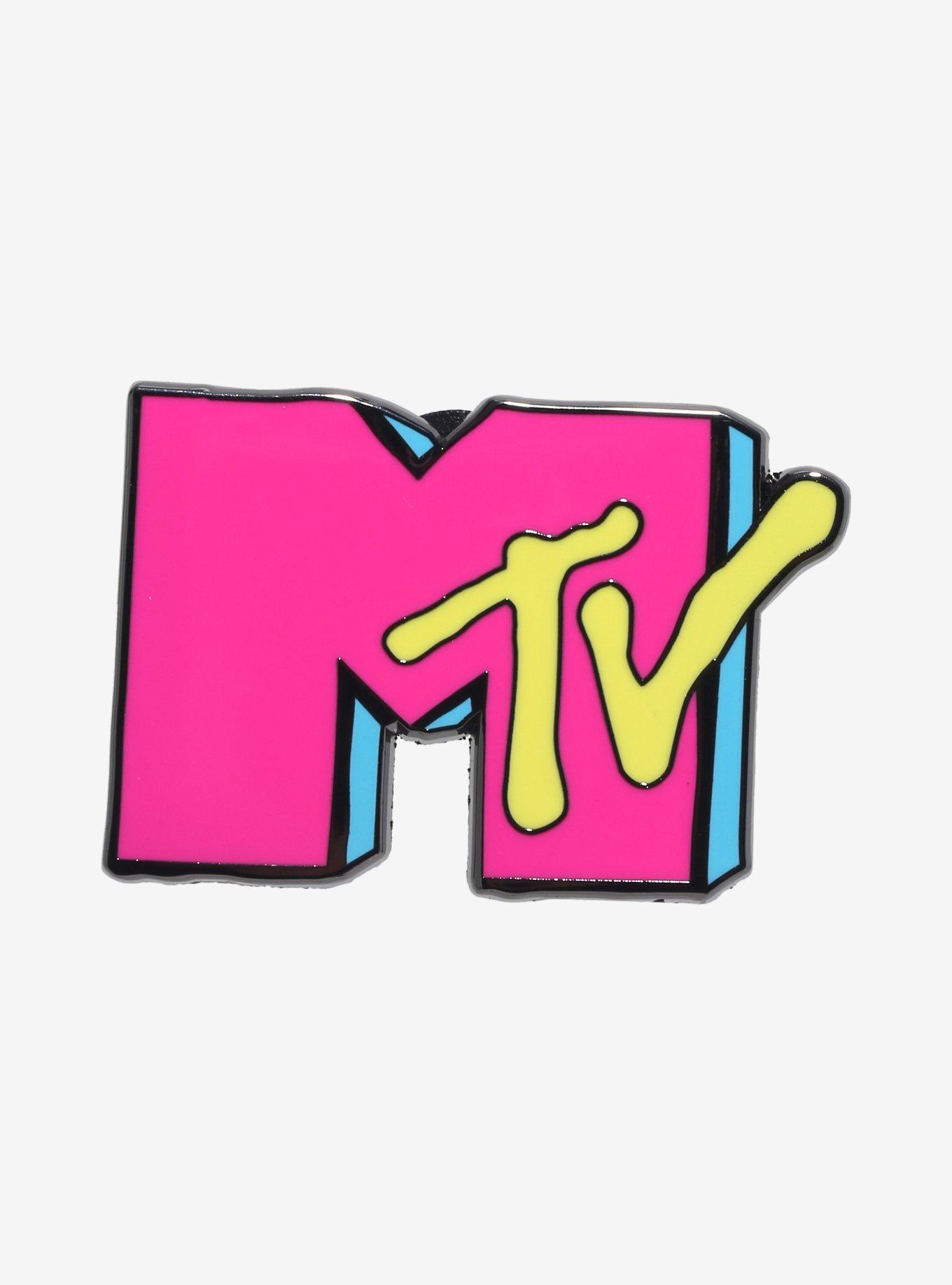 MTV Logo Enamel Pin, , hi-res