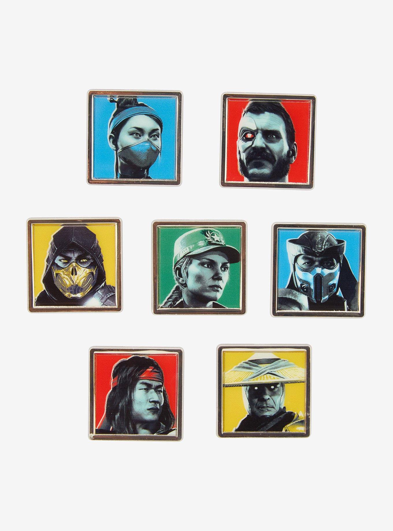 Mortal Combat Character Portrait Blind Box Enamel Pin Hot Topic Exclusive, , hi-res