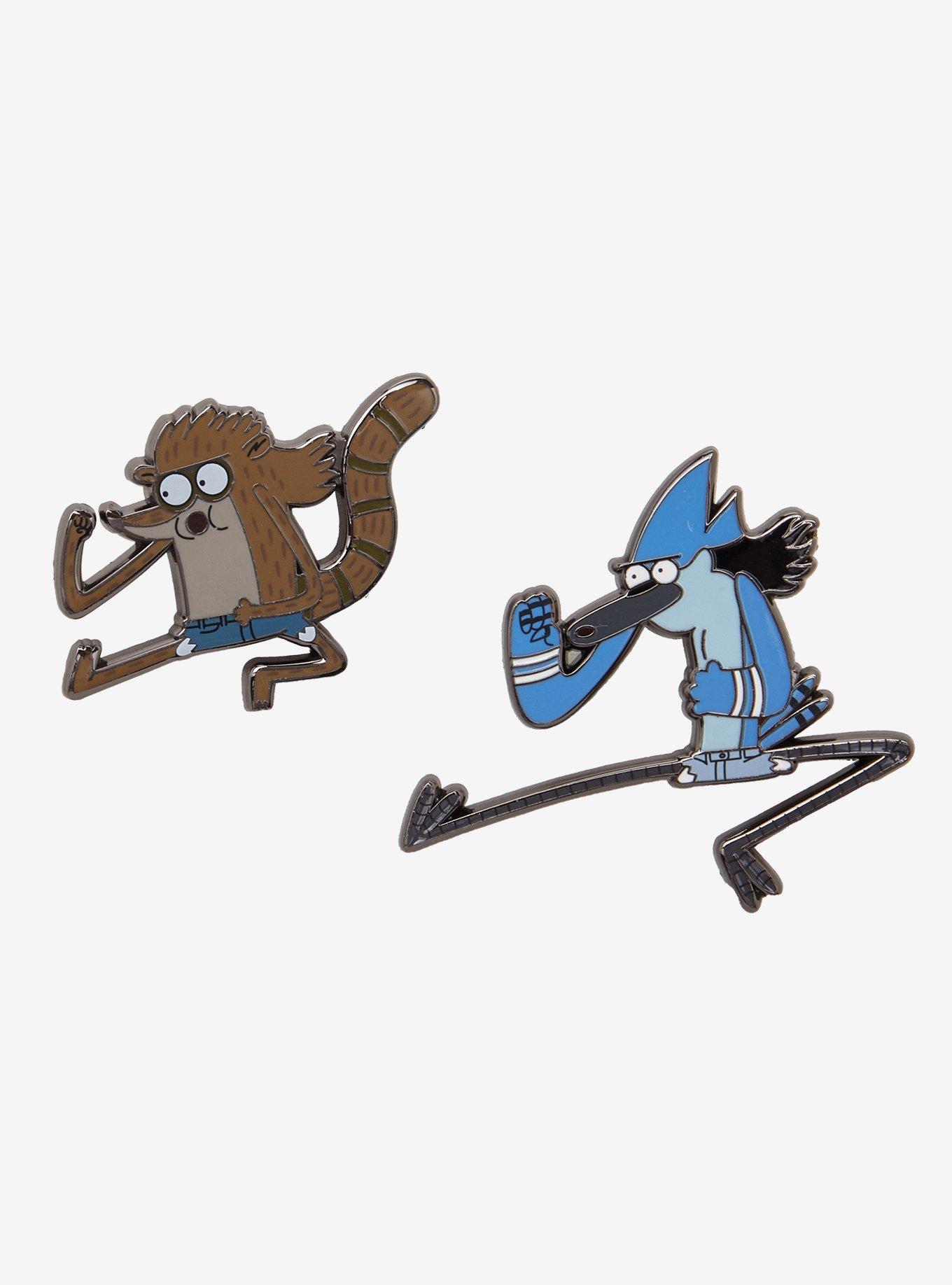 Regular Show Mordecai & Rigby Death Kwon Do Enamel Pin Set, , hi-res