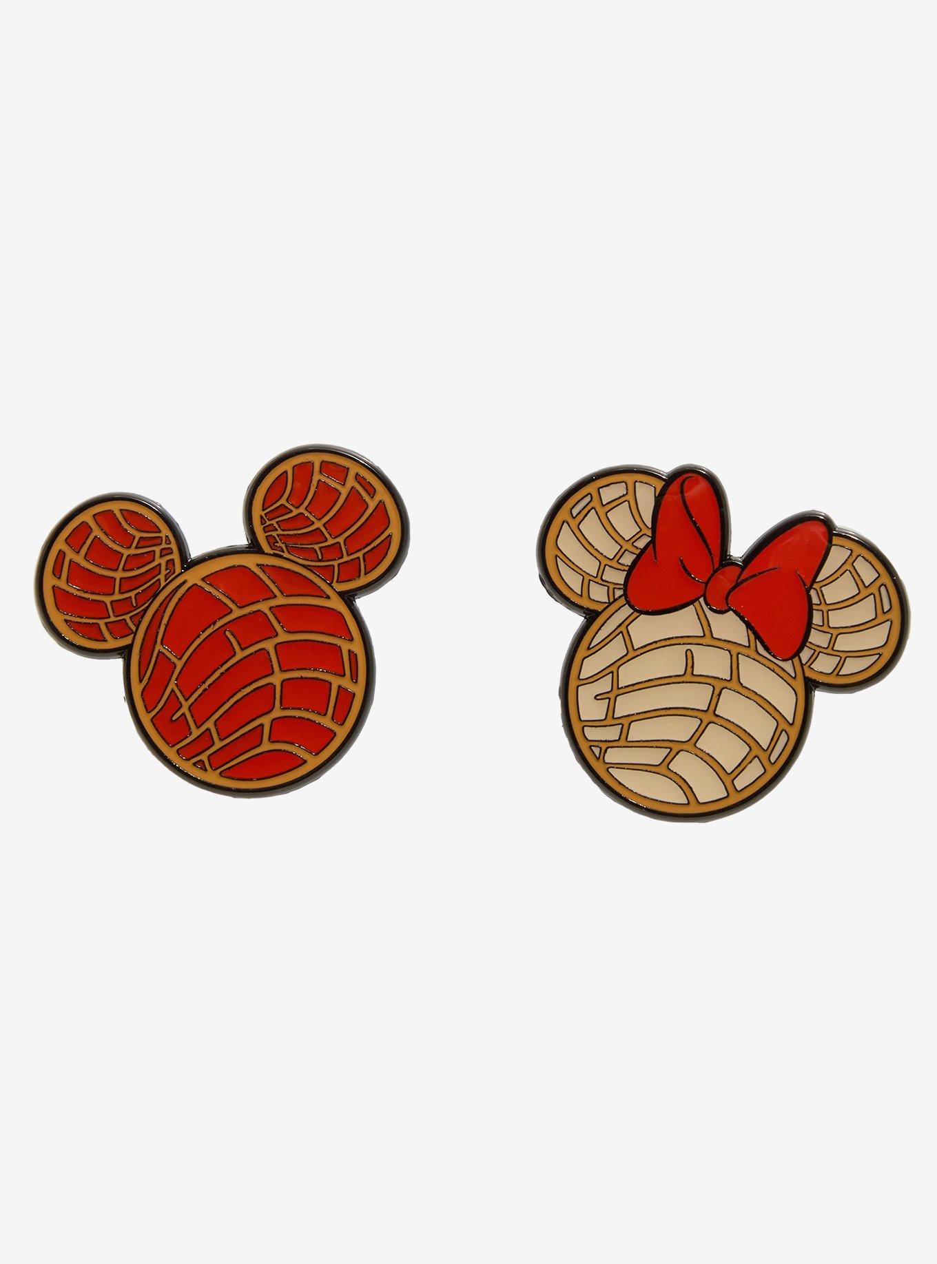 Loungefly Disney Mickey Mouse & Minnie Mouse Pan Dulce Enamel Pin Set, , hi-res