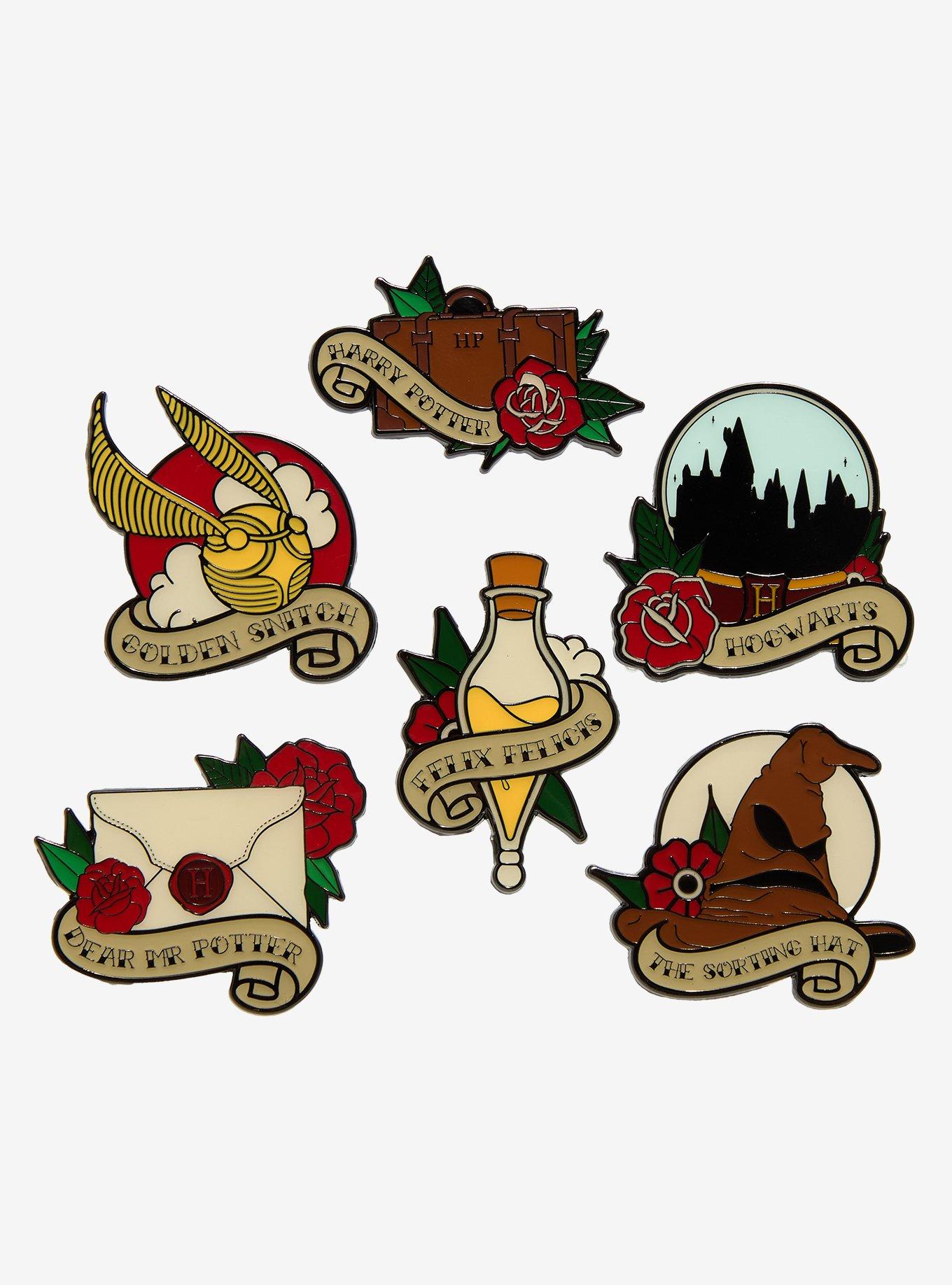 Loungefly Harry Potter Tattoo Blind Box Enamel Pin, , hi-res