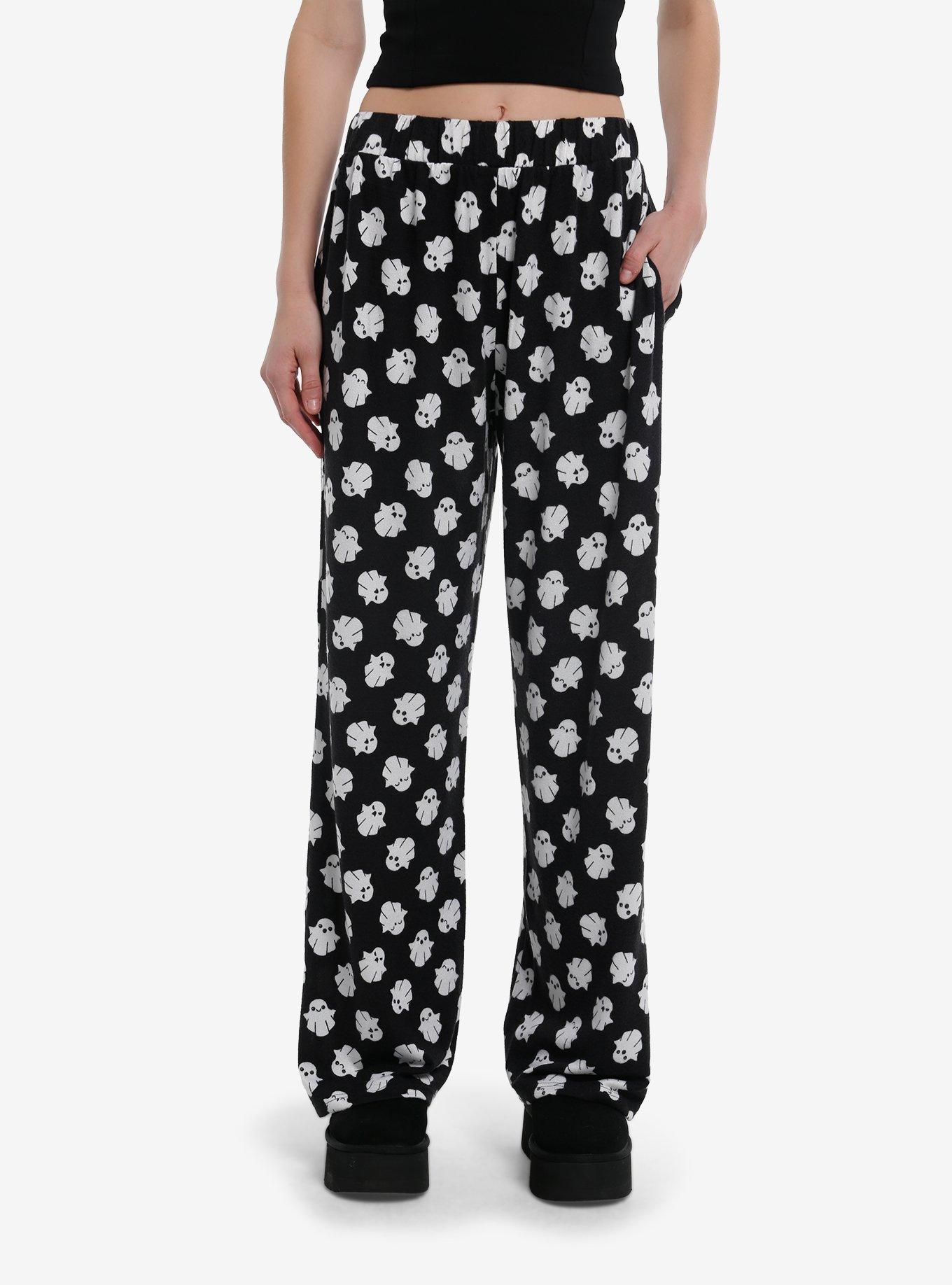 Sweet Society Kawaii Ghosts Wide Leg Lounge Pants, , hi-res