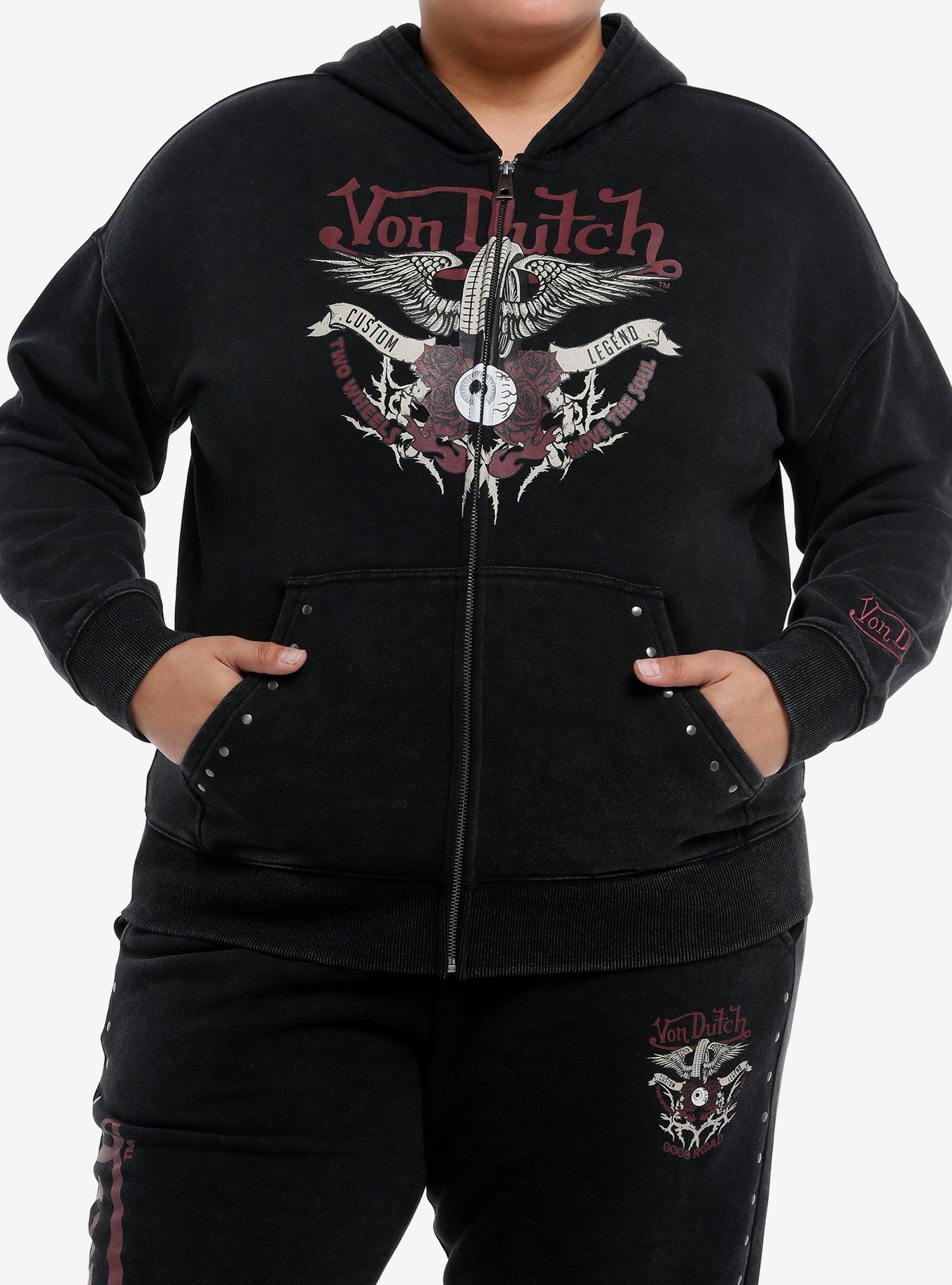 Von Dutch Eye Logo Girls Hoodie Plus Size, , hi-res