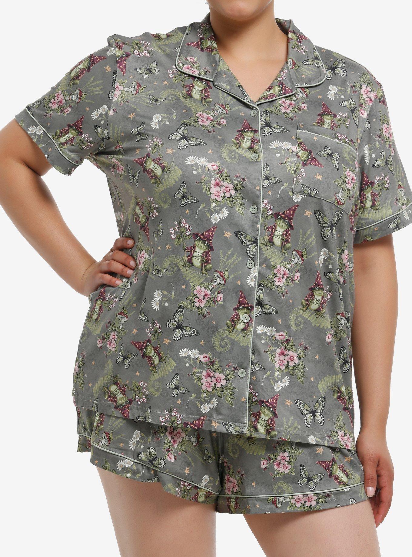 Thorn & Fable Wizard Frog Mushroom Girls Lounge Set Plus Size, , hi-res