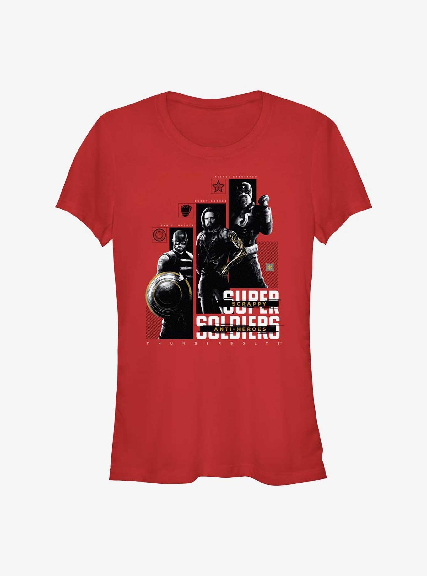 Marvel Thunderbolts* Super Soldiers Scrappy Anti Heroes Girls T-Shirt