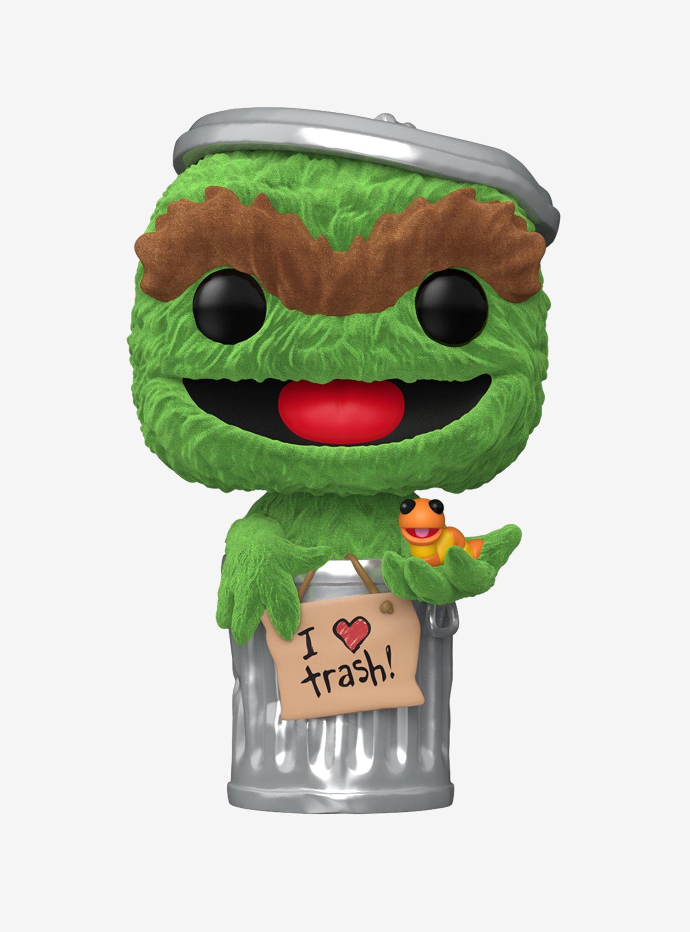 Funko Pop! Television Sesame Street Oscar The Grouch Flocked Vinyl Figure, , hi-res