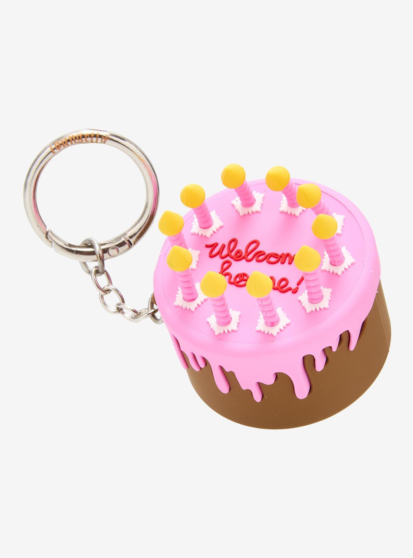 Coraline Welcome Home Cake Molded Keychain — BoxLunch Exclusive, , hi-res