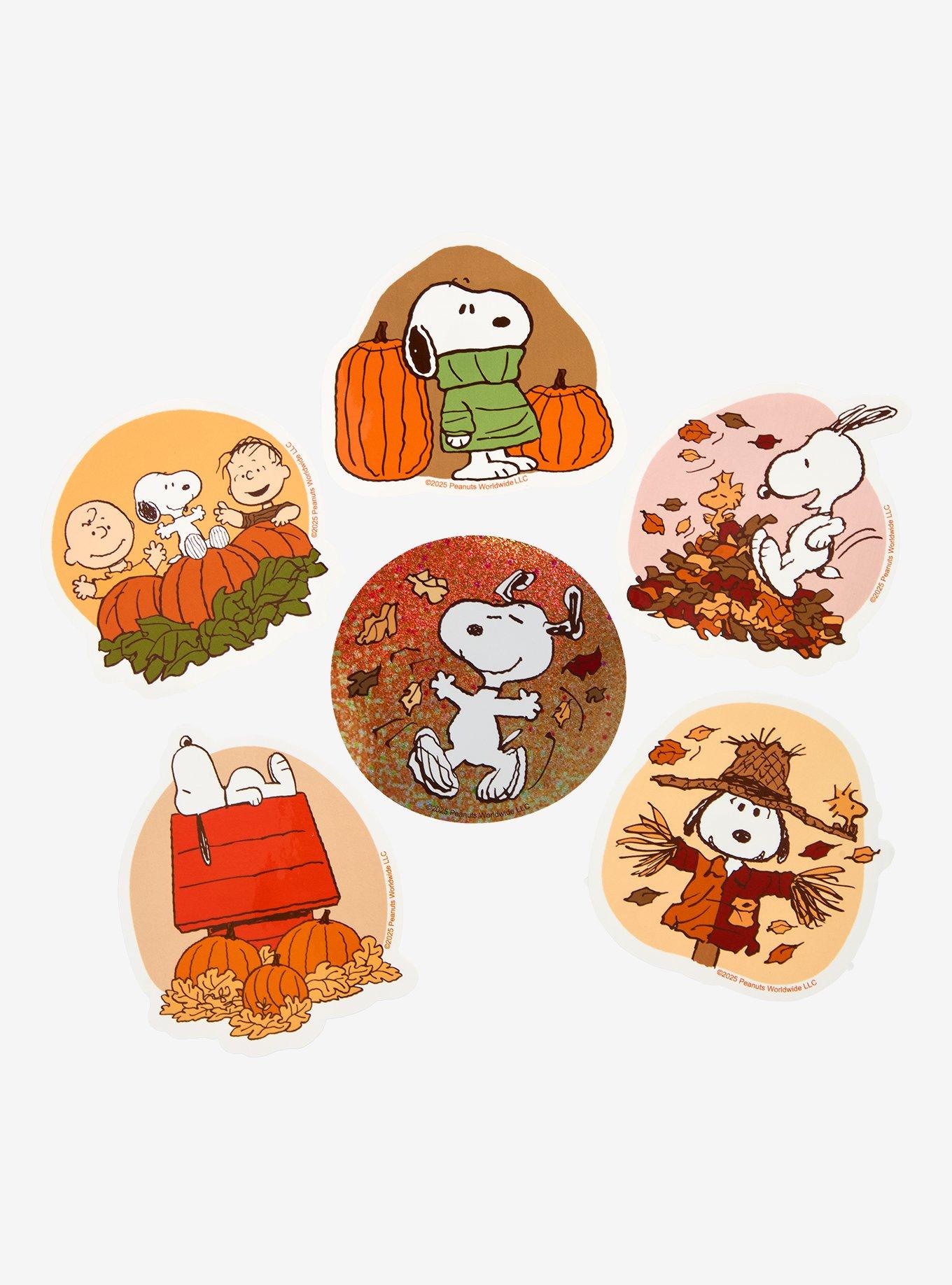 Peanuts Snoopy Fall Blind Bag Sticker Set, , hi-res