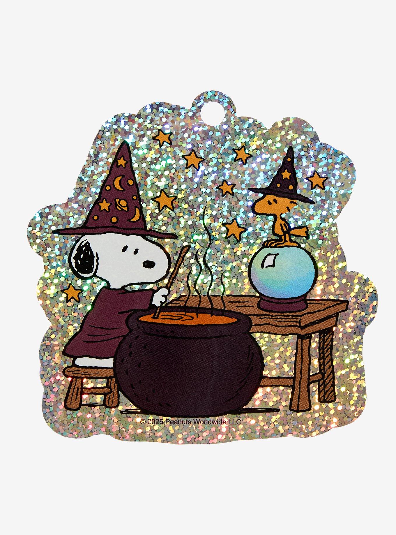 Peanuts Snoopy & Woodstock Wizard Cauldron Holographic Sticker, , hi-res