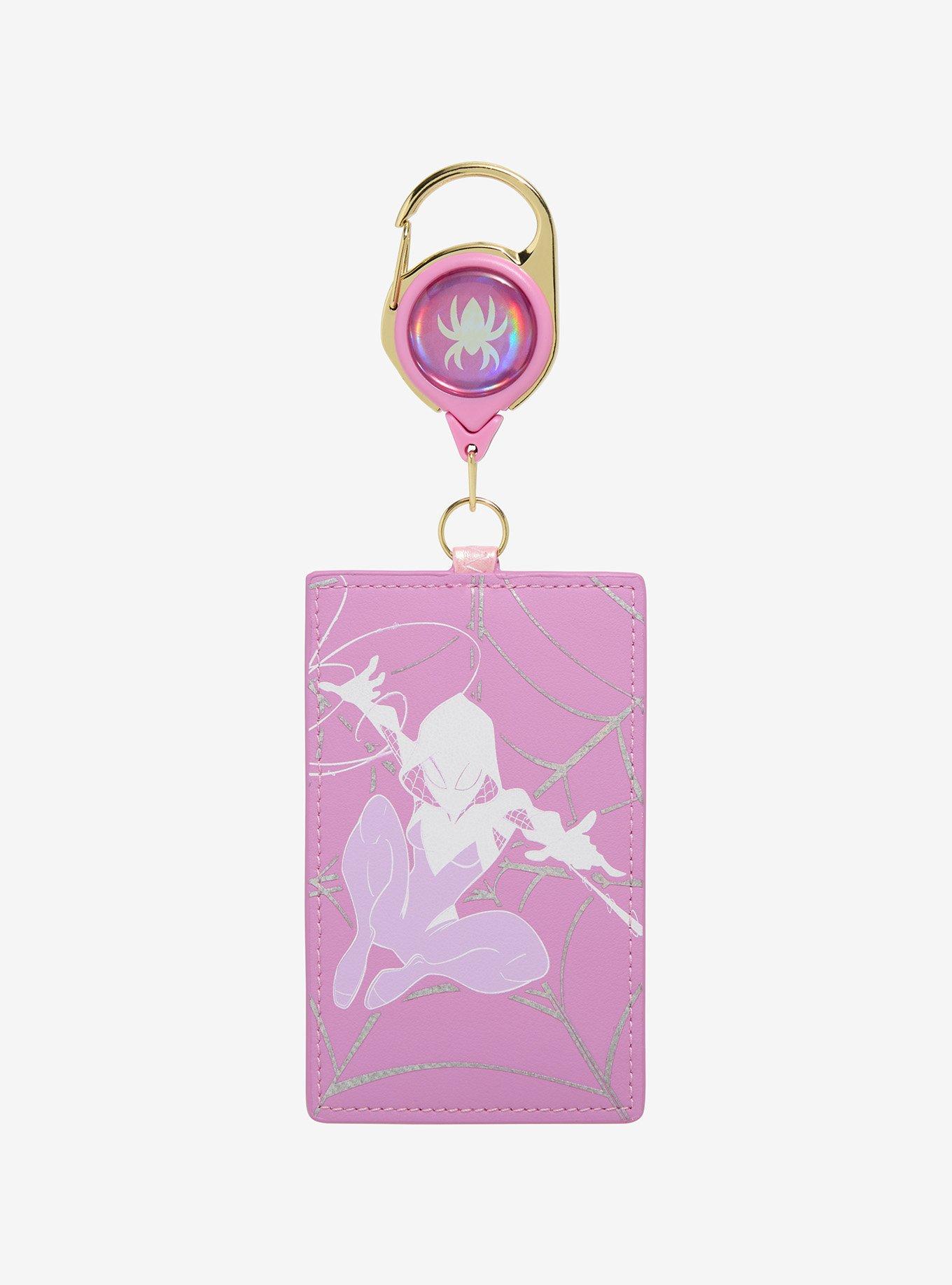 Loungefly Marvel Spider-Gwen Pearlescent Retractable Lanyard — BoxLunch Exclusive, , hi-res