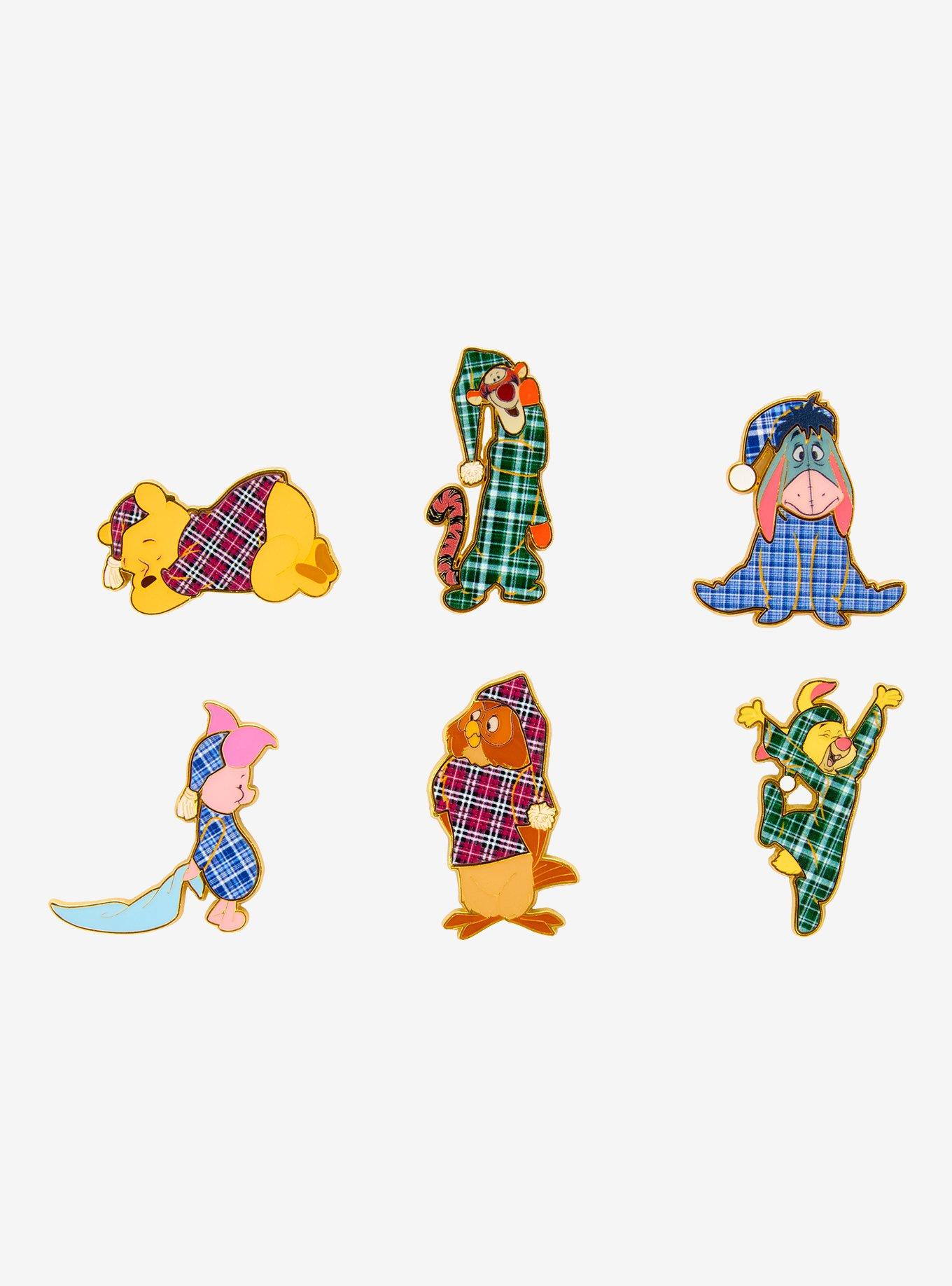 Loungefly Disney Winnie the Pooh Plaid Pajamas Blind Box Enamel Pin — BoxLunch Exclusive, , hi-res