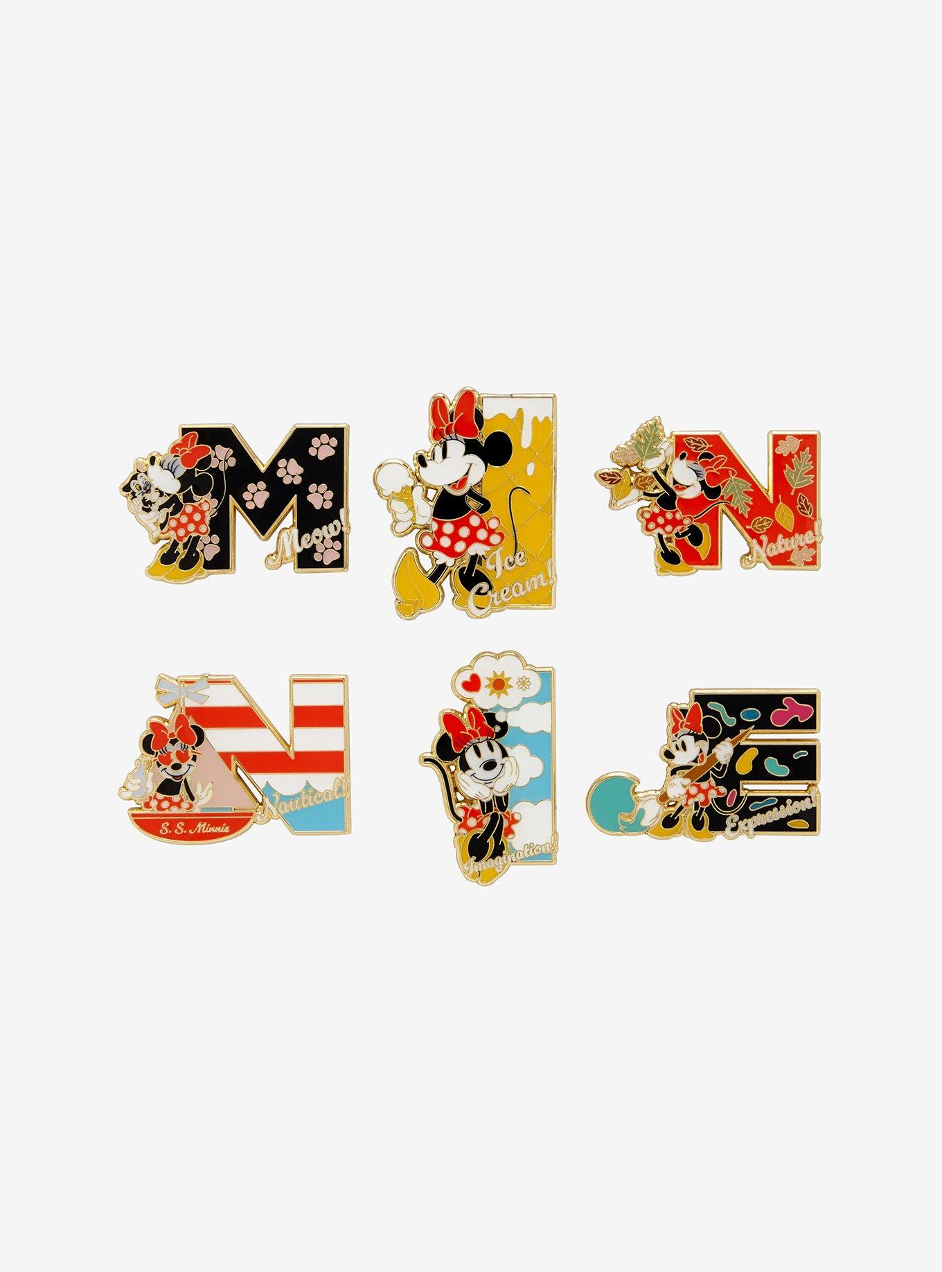Loungefly Disney Minnie Mouse Letters Blind Box Enamel Pin - BoxLunch Exclusive, , hi-res
