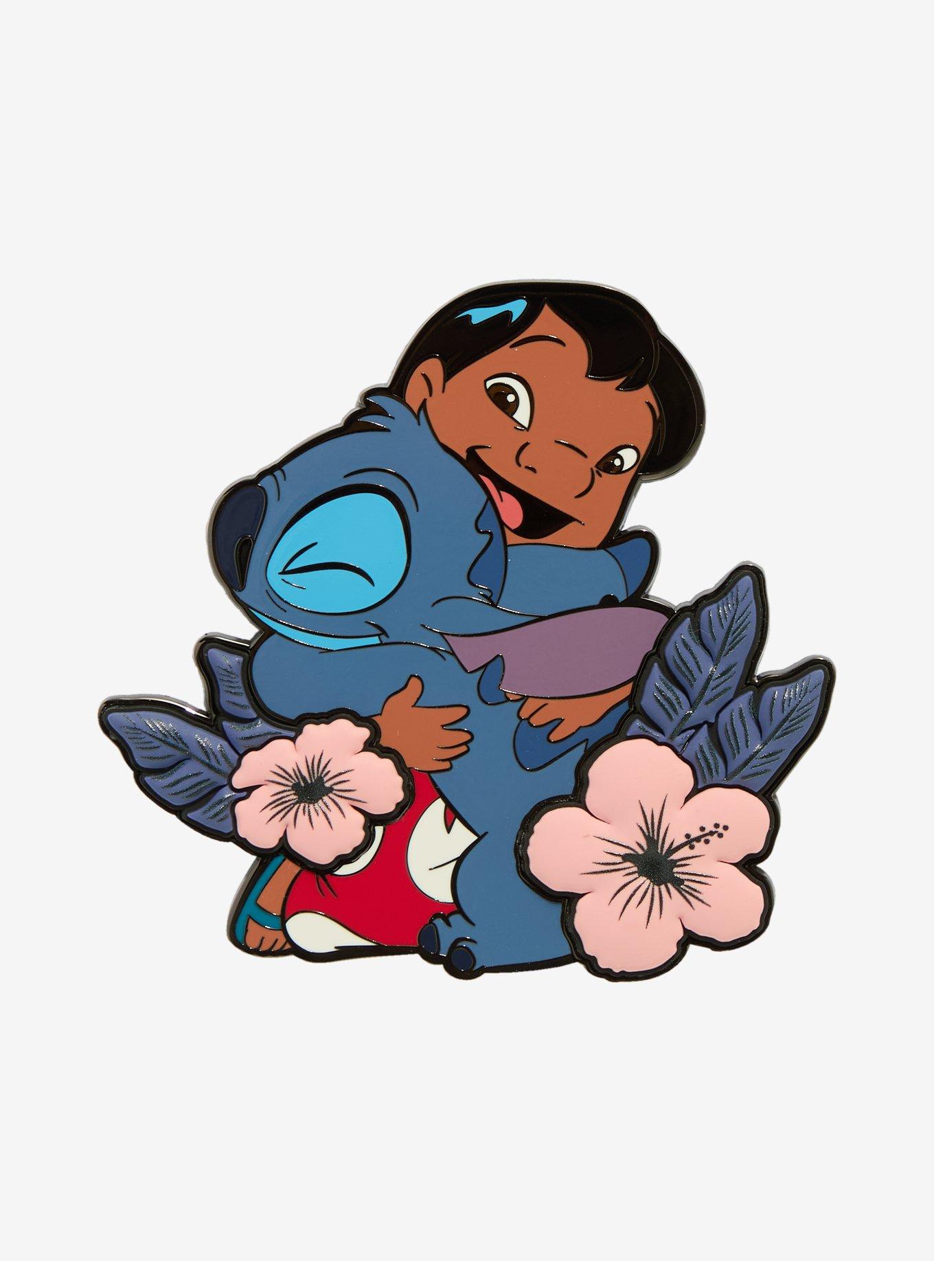 Loungefly Disney Lilo & Stitch Hugs Limited Edition Enamel Pin — BoxLunch Exclusive , , hi-res
