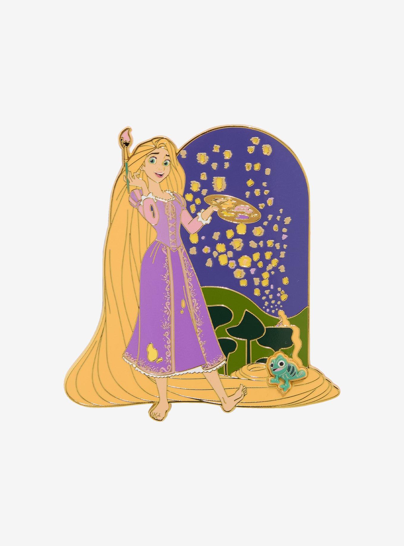 Loungefly Disney Tangled Rapunzel Lantern Glow-in-the-Dark Limited Edition Enamel Pin — BoxLunch Exclusive, , hi-res