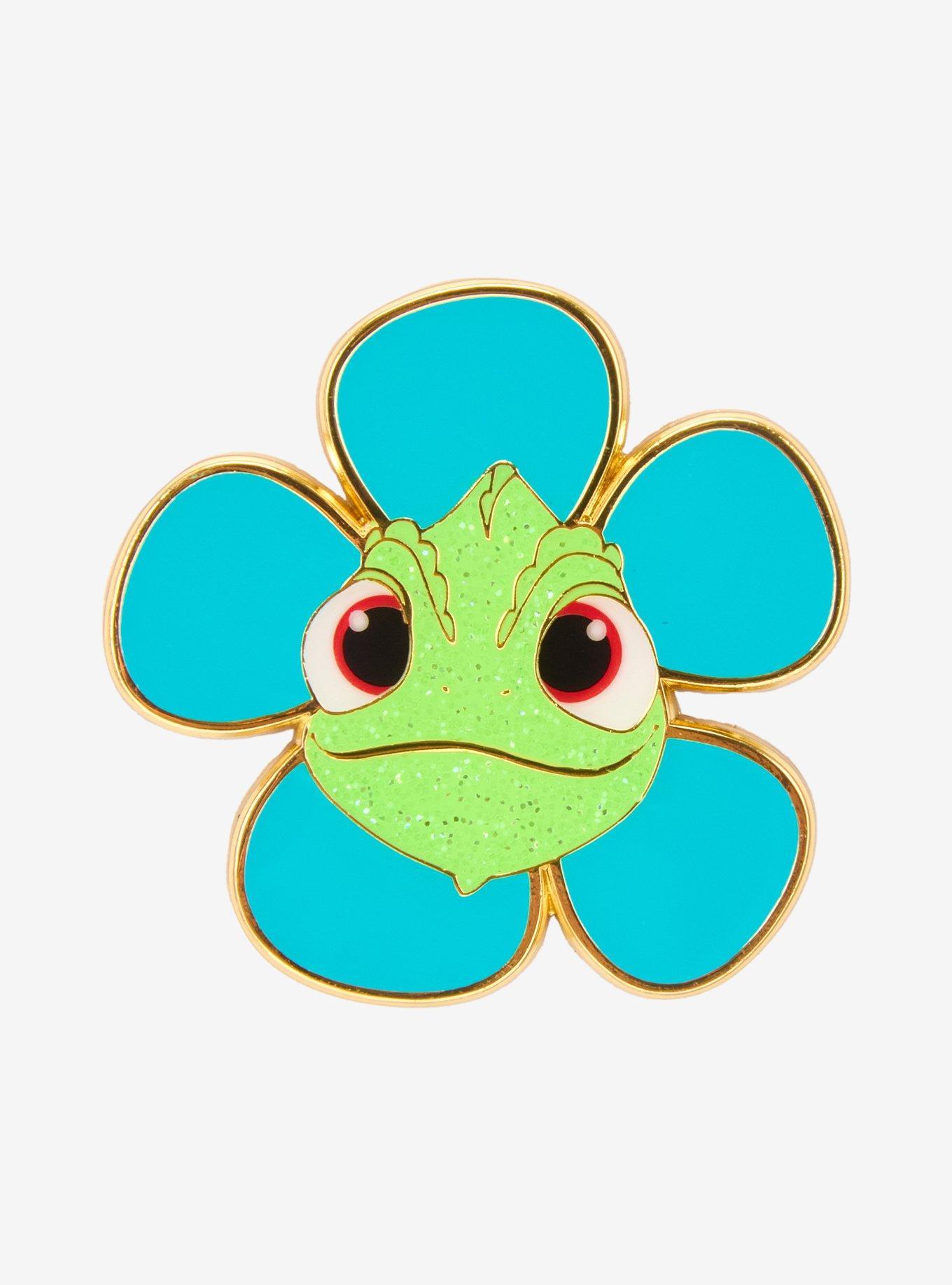 Loungefly Disney Tangled Pascal Flower Color Changing Enamel Pin