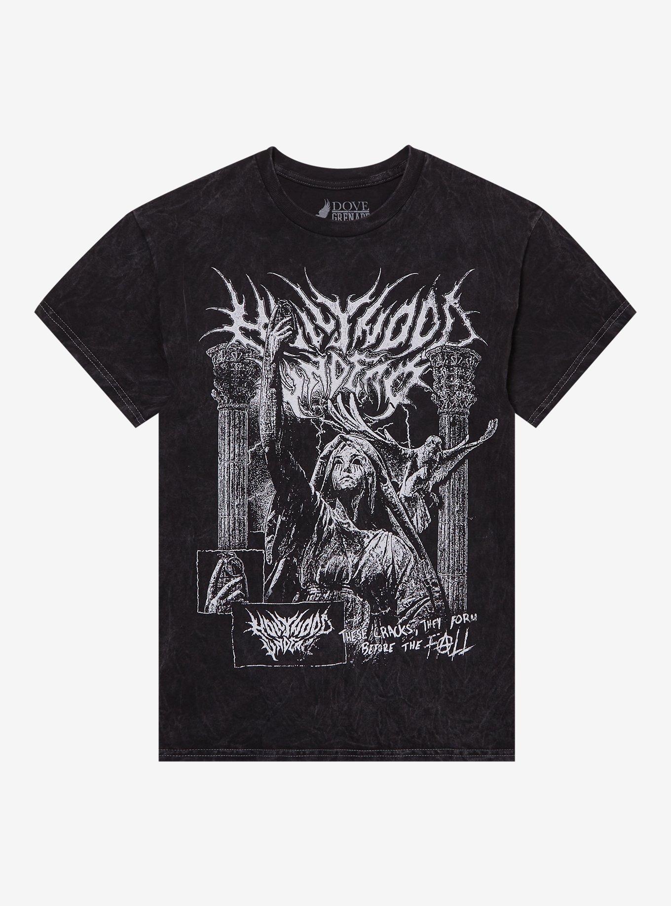 Hollywood Undead Statue Mineral Wash T-Shirt, , hi-res