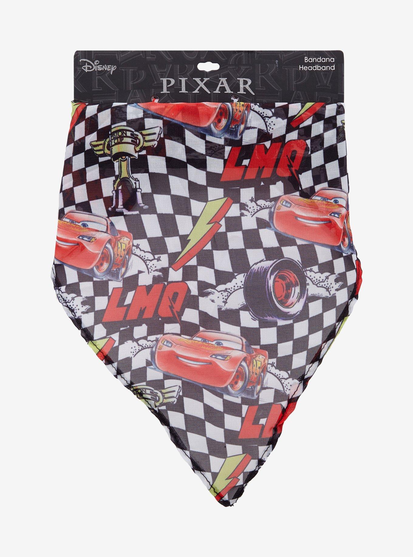 Disney Pixar Cars Lightning McQueen Checkered Bandana Headband — BoxLunch Exclusive, , hi-res