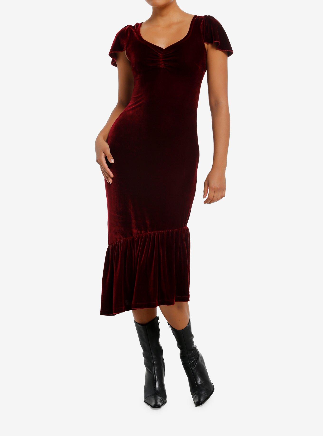 slim fit dress slacks Margot Velvet Dress