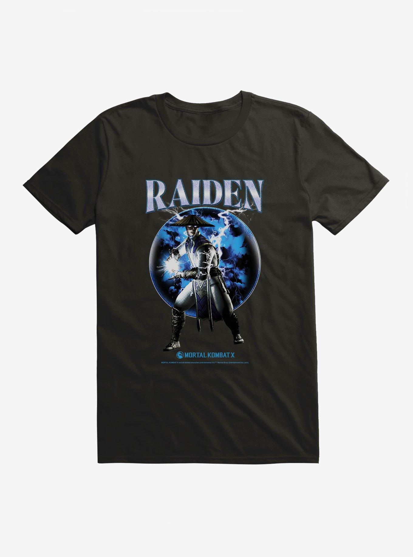 Mortal Kombat X Raiden T-Shirt, BLACK, hi-res