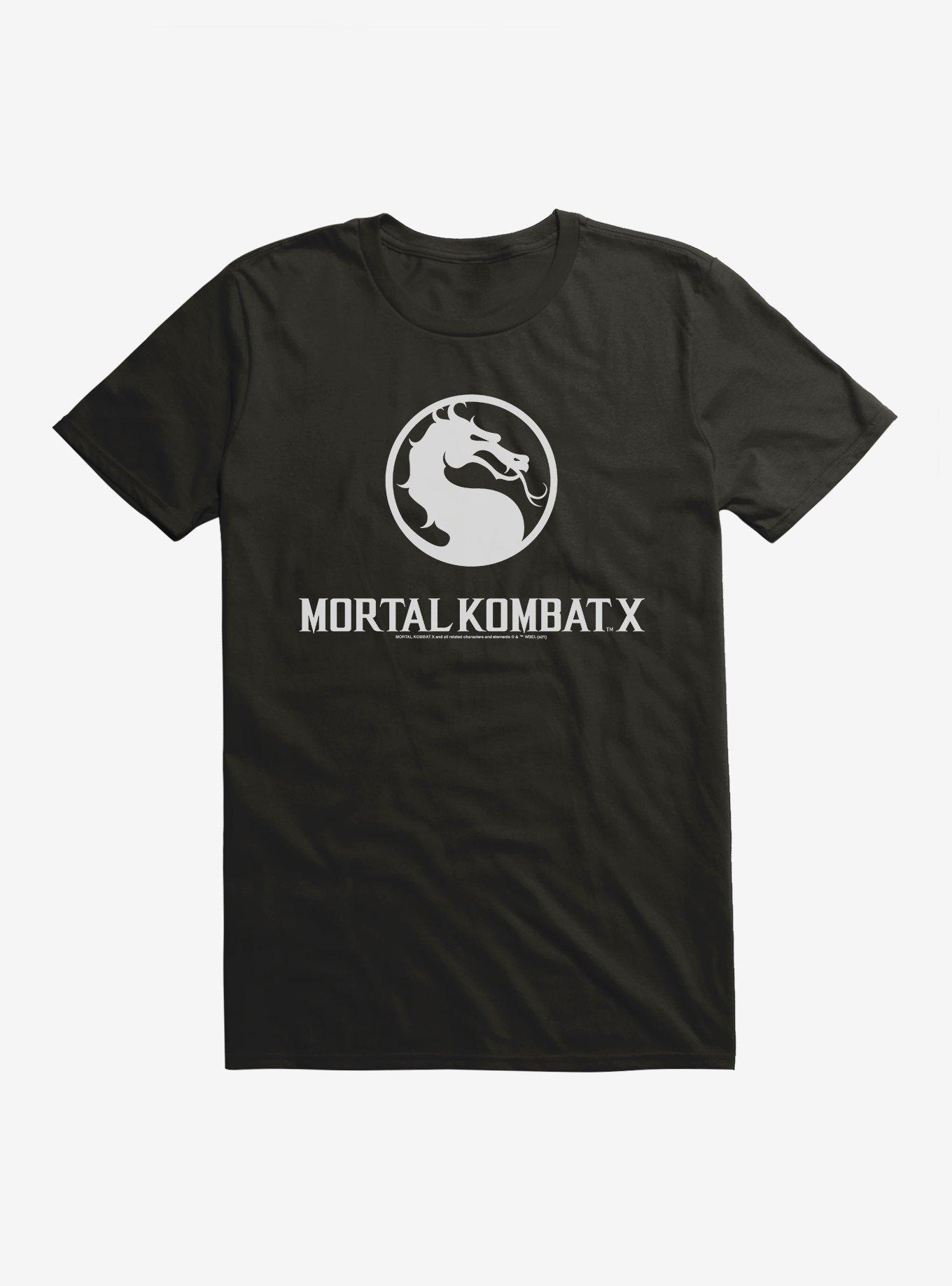 Mortal Kombat X Logo T-Shirt, BLACK, hi-res
