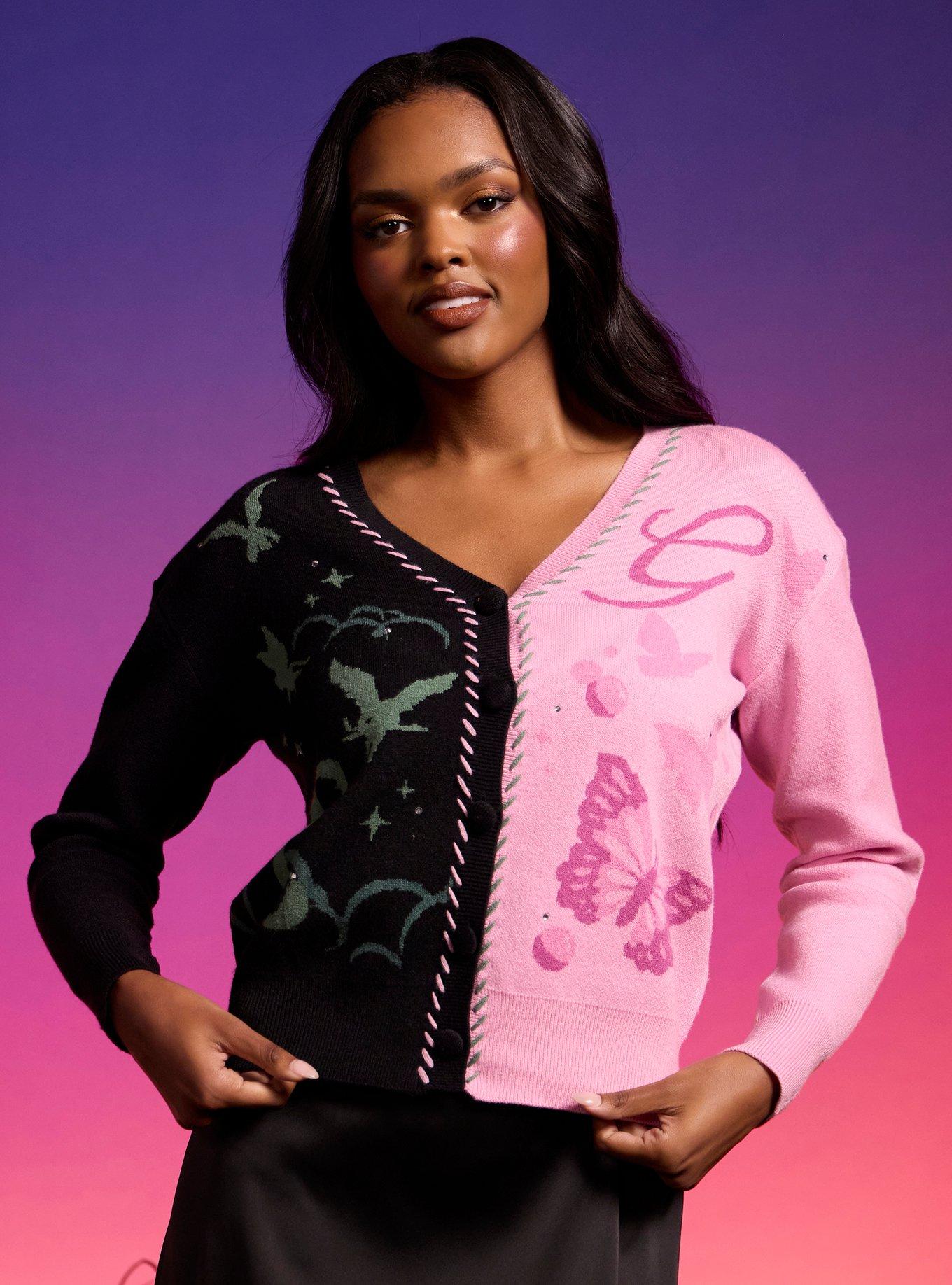 Her Universe Wicked Elphaba & Glinda Split Icon Cardigan Her Universe Exclusive, , hi-res