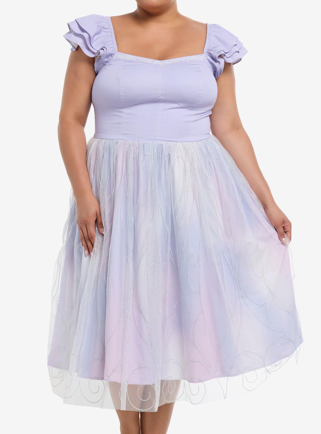 Her Universe Wicked Glinda Glitter Dress Plus Size Her Universe Exclusive, , hi-res