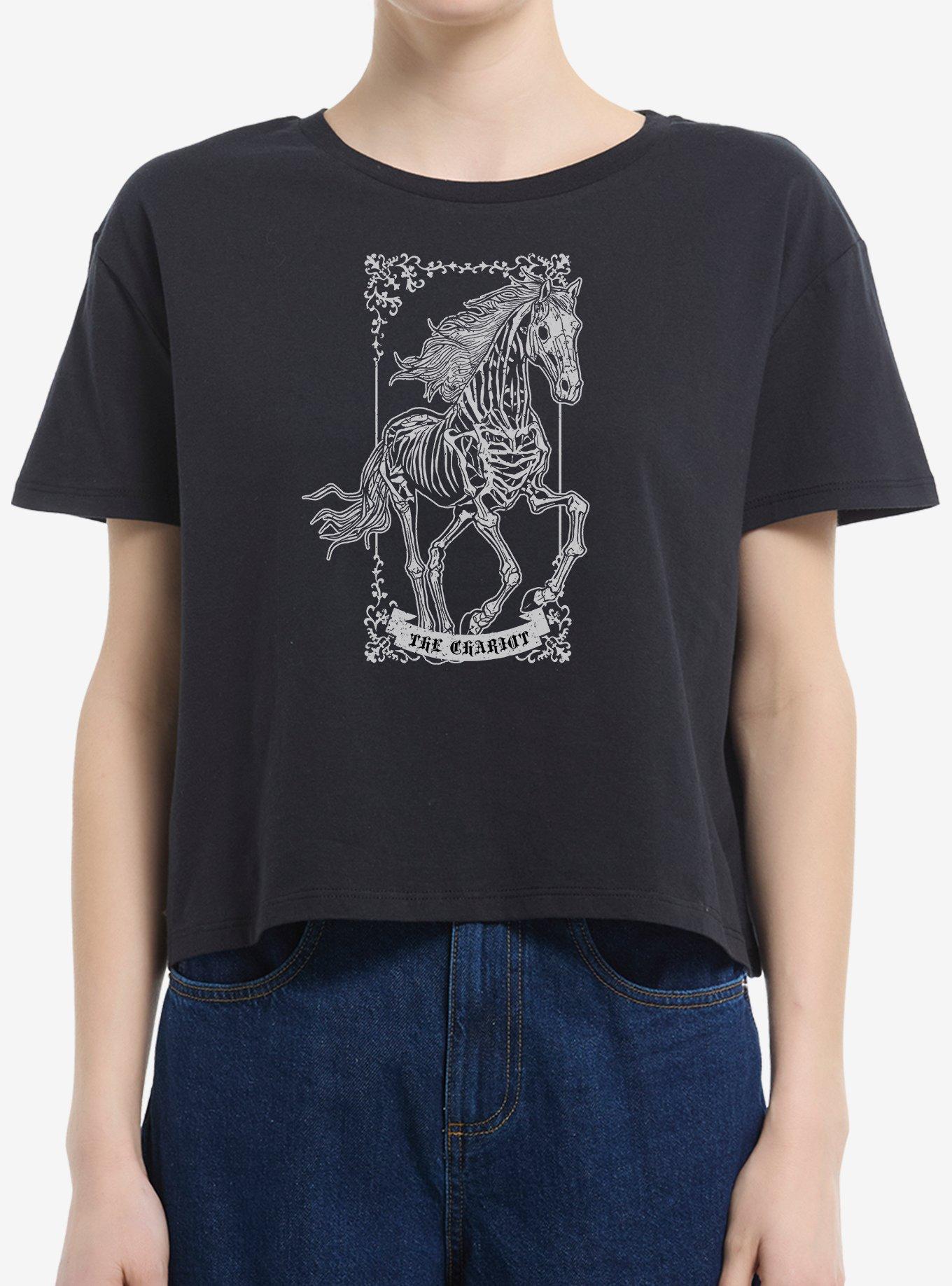 The Chariot Tarot Girls Boxy Crop T-Shirt, , hi-res