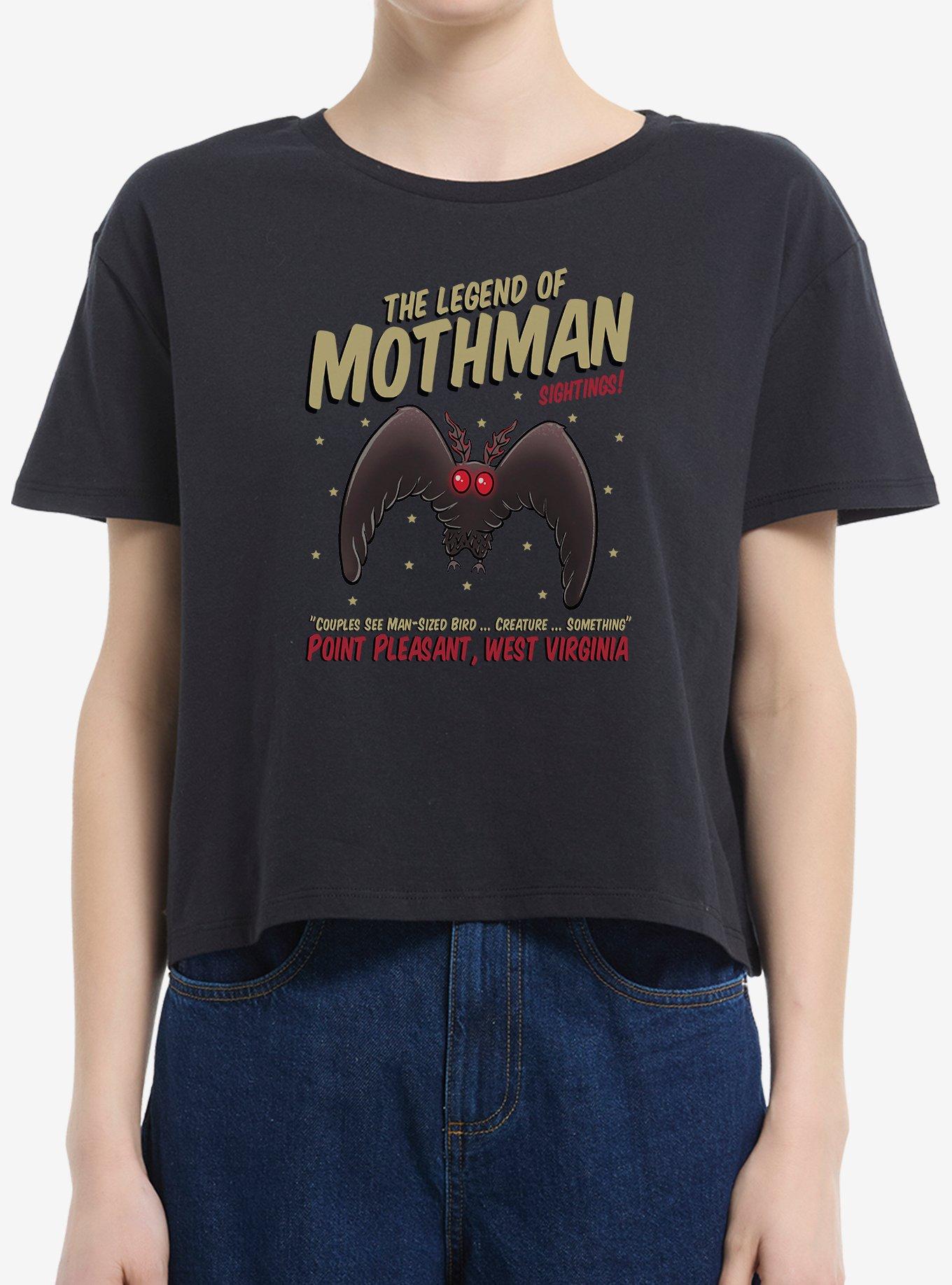 The Legend of Mothman Girls Boxy Crop T-Shirt, , hi-res