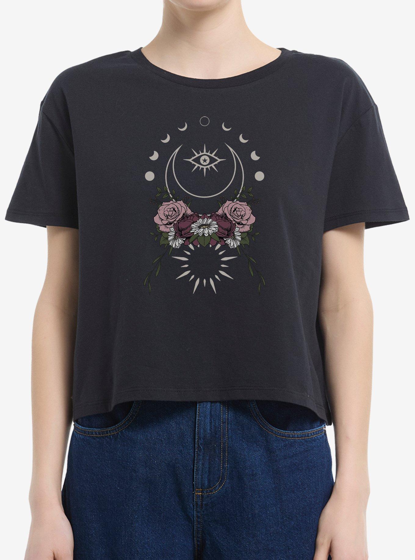 Moon Witch Girls Boxy Crop T-Shirt, , hi-res