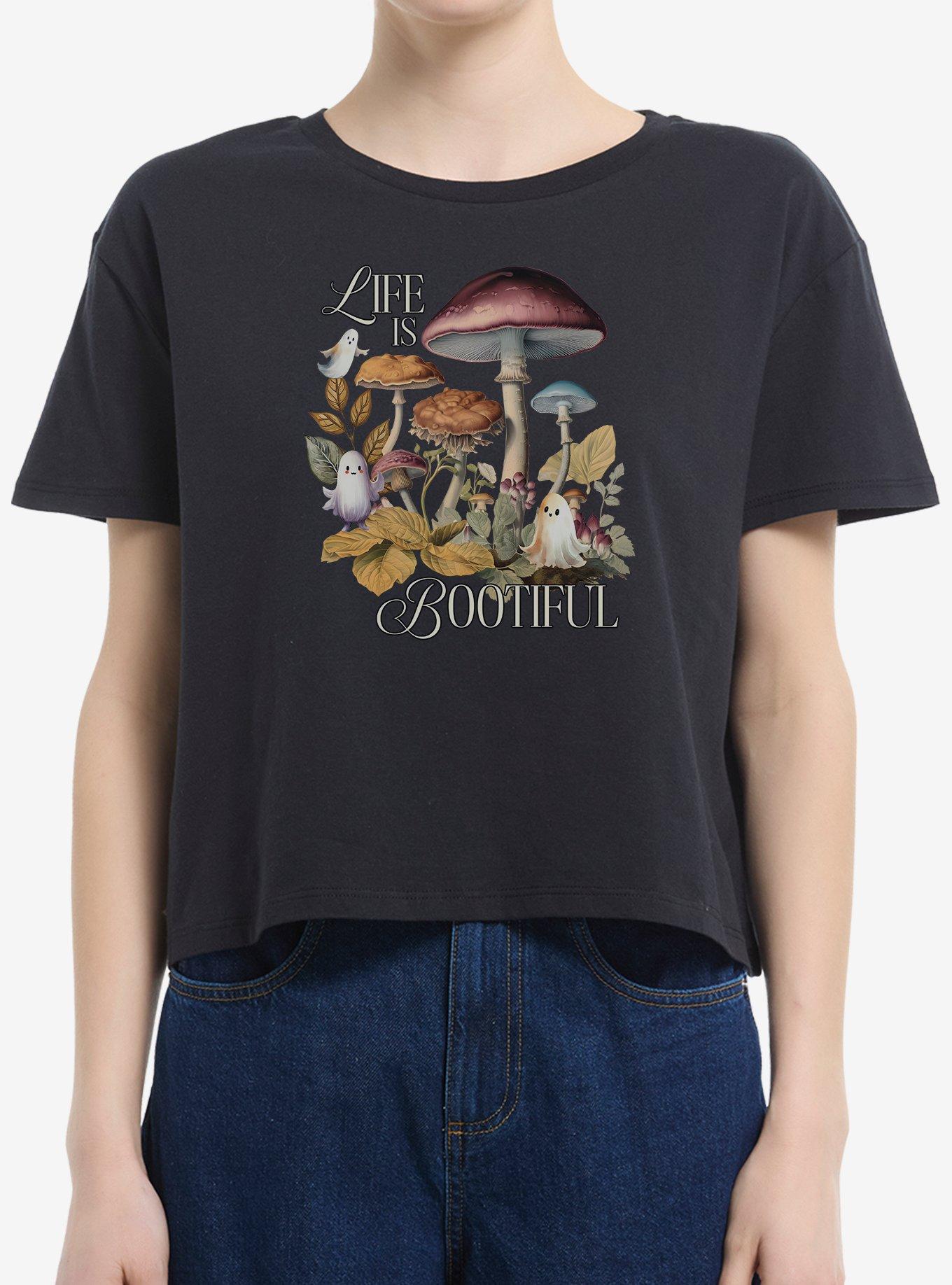 Life Is Bootiful Girls Boxy Crop T-Shirt, CAVIAR, hi-res