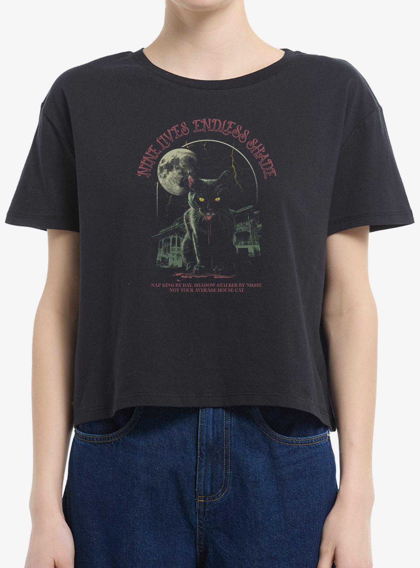 Not Your Average House Cat Girls Boxy Crop T-Shirt, , hi-res