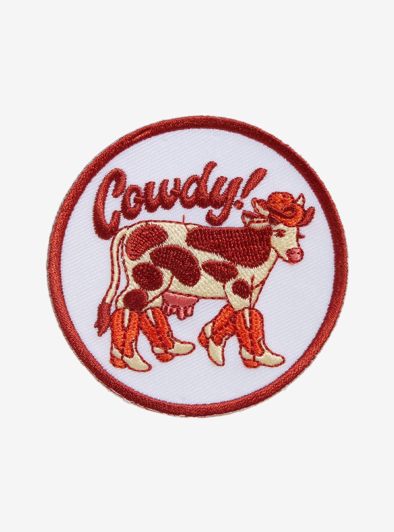 Badge Bomb Cowboy Cow Patch, , hi-res